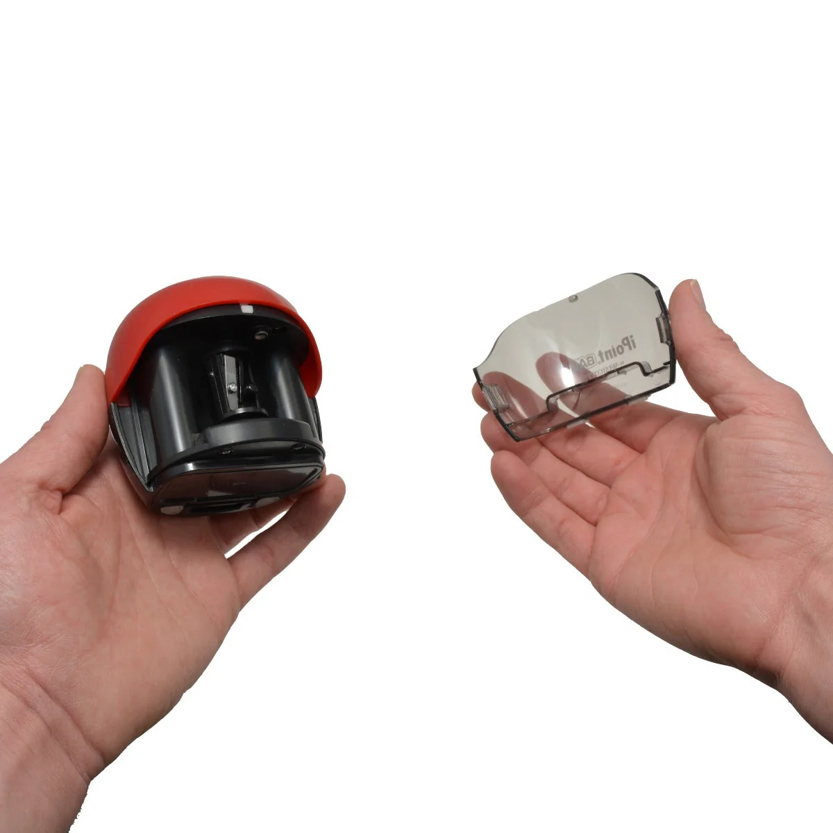 Westcott iPoint Ball Pencil Sharpener, Red/Black (15570) - Image 9