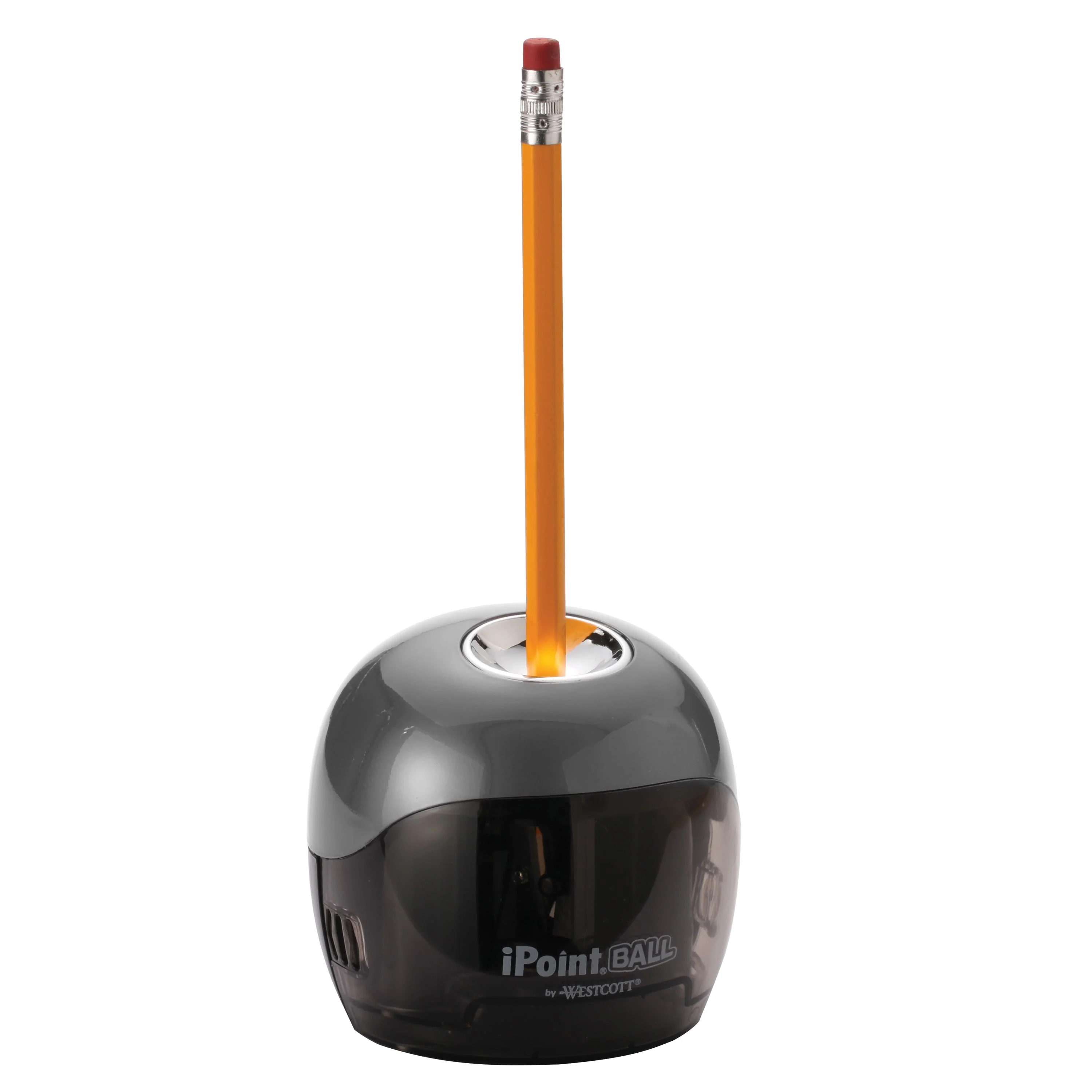 Westcott iPoint Ball Pencil Sharpener, Grey (17190) - Image 4