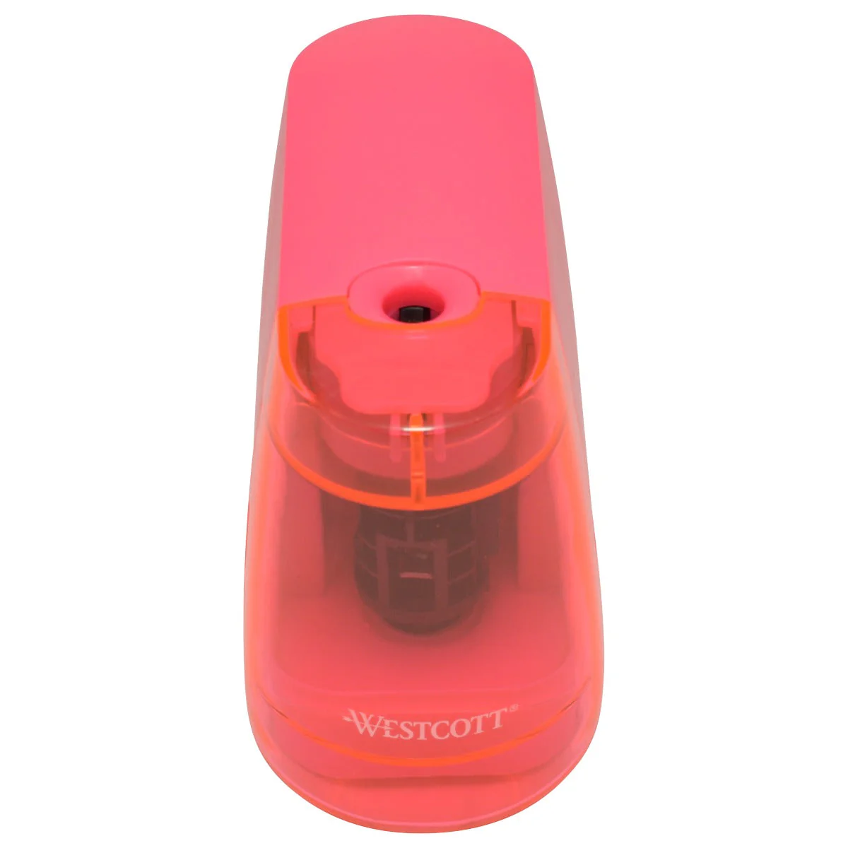 Westcott iPoint Duo™ Dual-Powered Battery/Electric Pencil Sharpener, Pink (17814) - Image 7