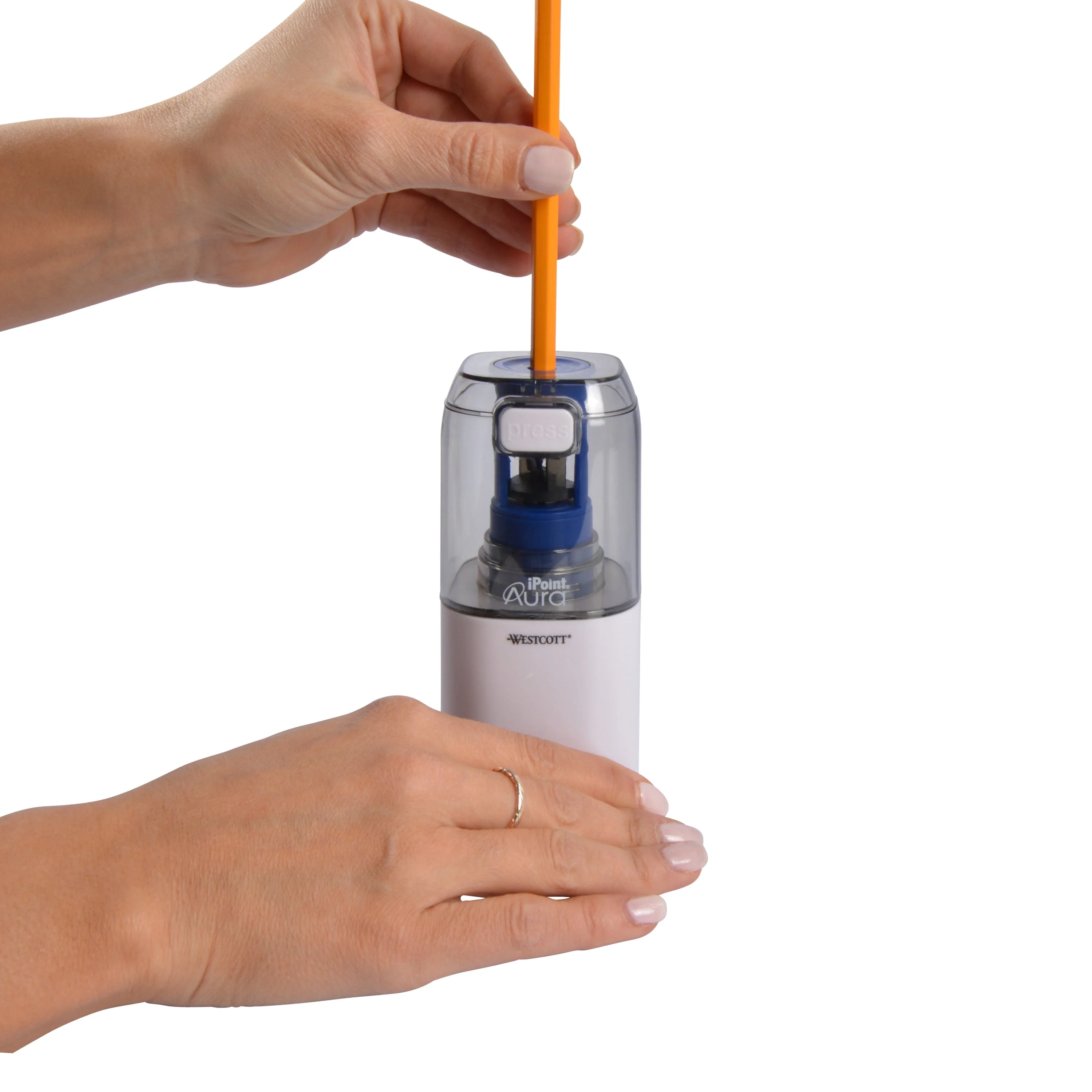 Westcott iPoint® AURA Battery Pencil Sharpener Assorted Colors (17319) - Image 5