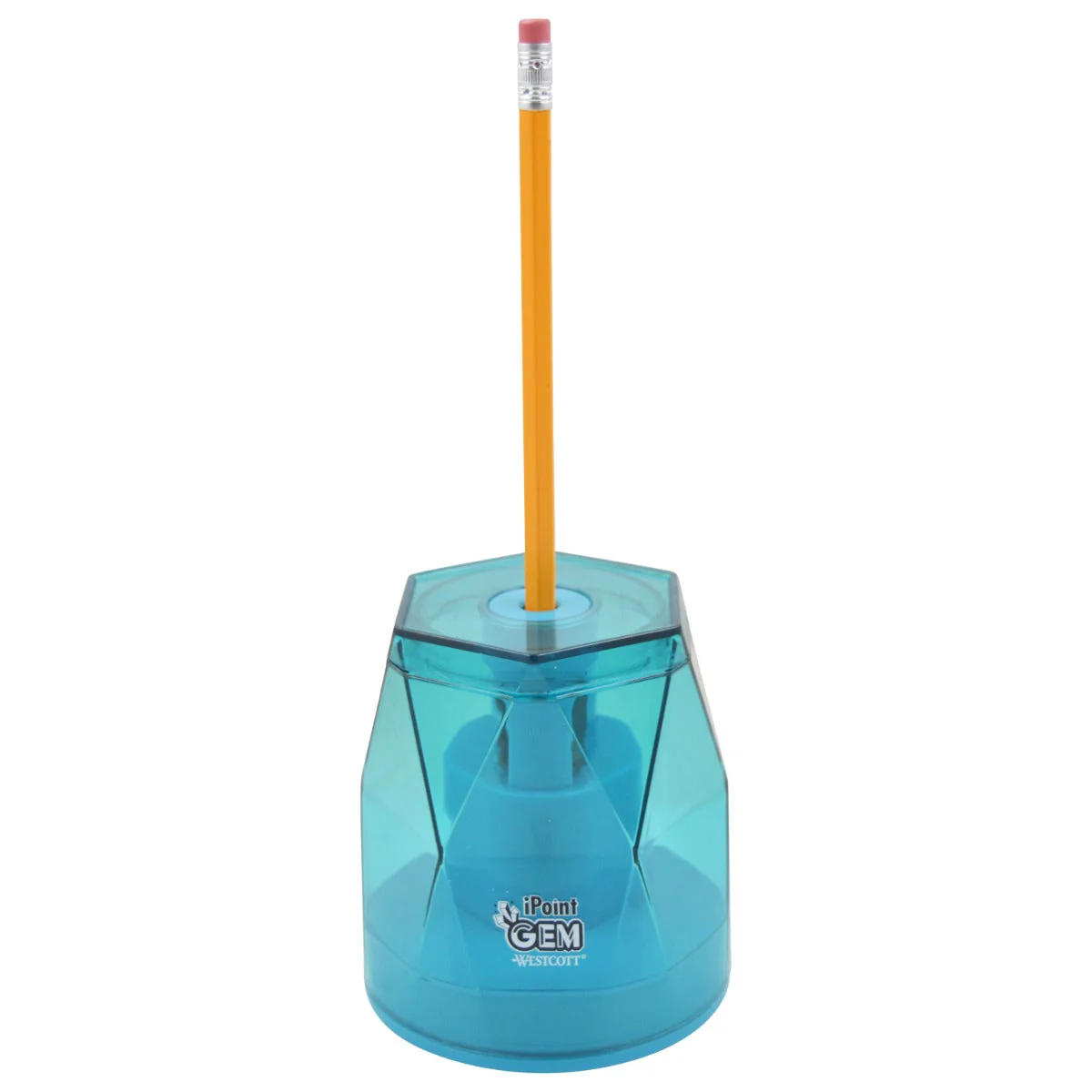 Westcott iPoint® GEM Battery Pencil Sharpener, Blue (00529-PARENT) - Image 12