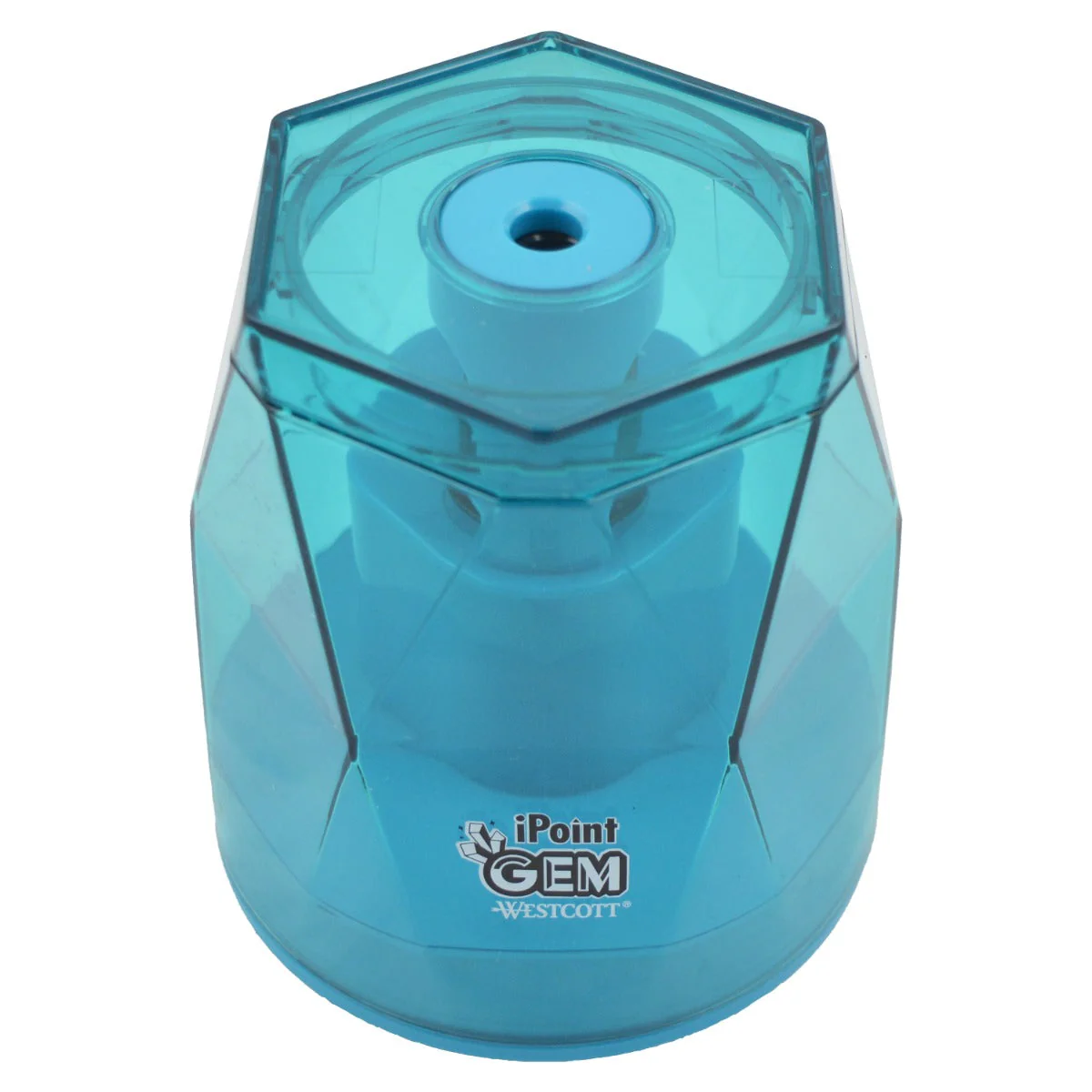 Westcott iPoint® GEM Battery Pencil Sharpener, Blue (00529-PARENT) - Image 5