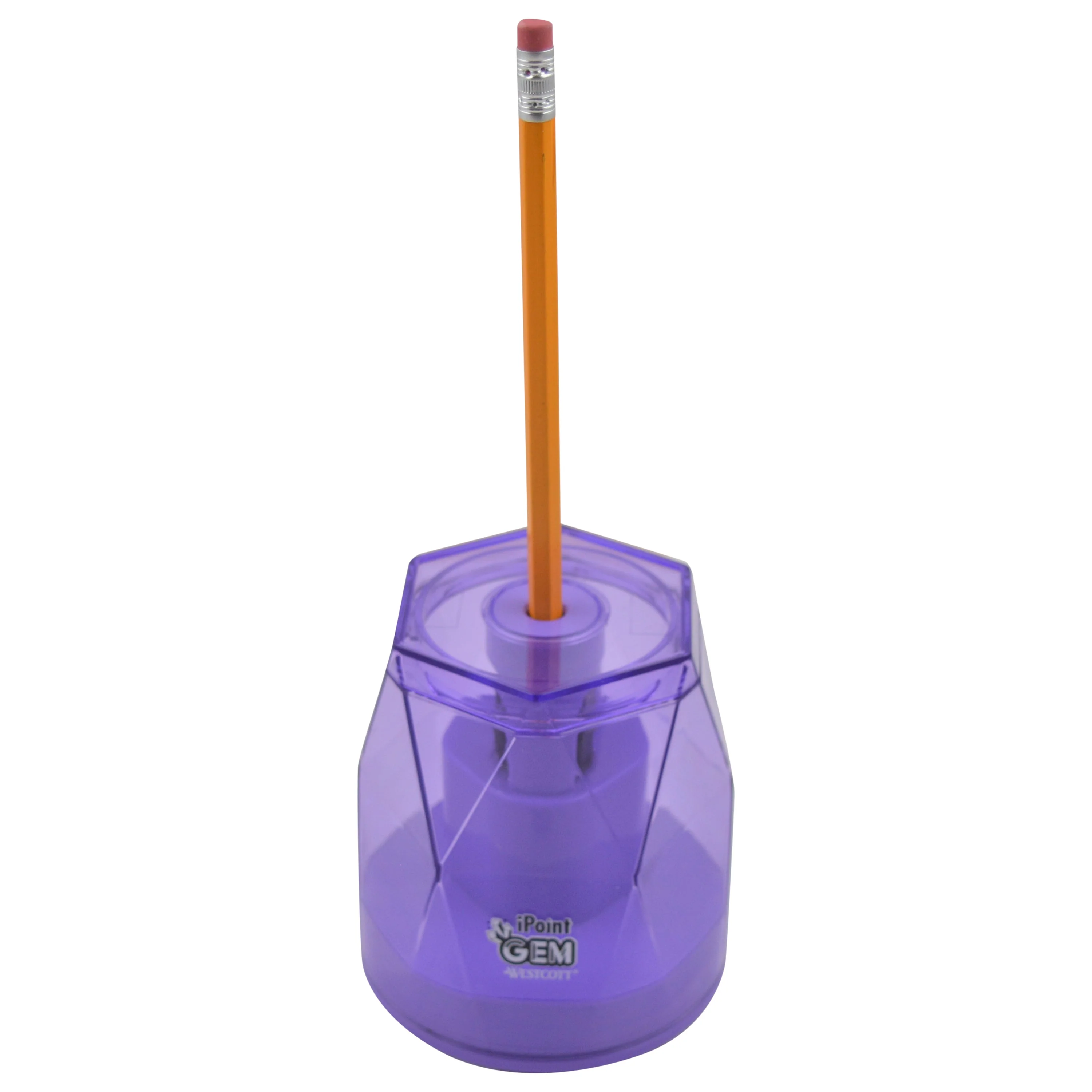 Westcott iPoint® GEM Battery Pencil Sharpener, Purple (00576-PARENT) - Image 13