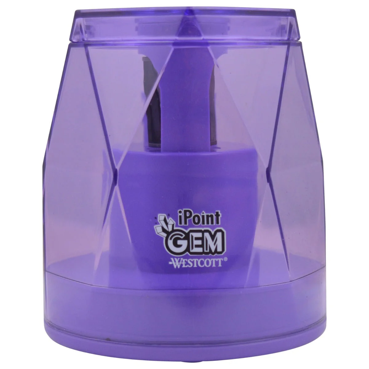 Westcott iPoint® GEM Battery Pencil Sharpener, Purple (00576-PARENT) - Image 7