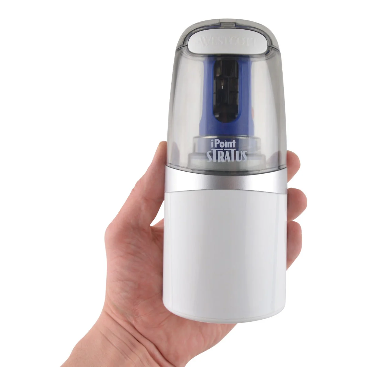 Westcott iPoint® Stratus Battery Pencil Sharpener, Assorted Colors (17794-PARENT) - Image 5