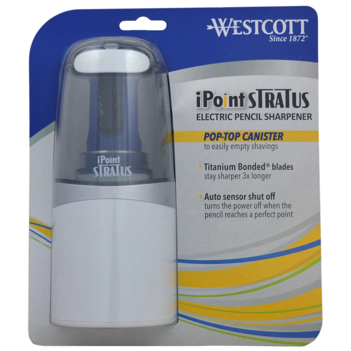 Westcott iPoint® Stratus Electric Pencil Sharpener, Assorted Colors (17793-PARENT) - Image 10