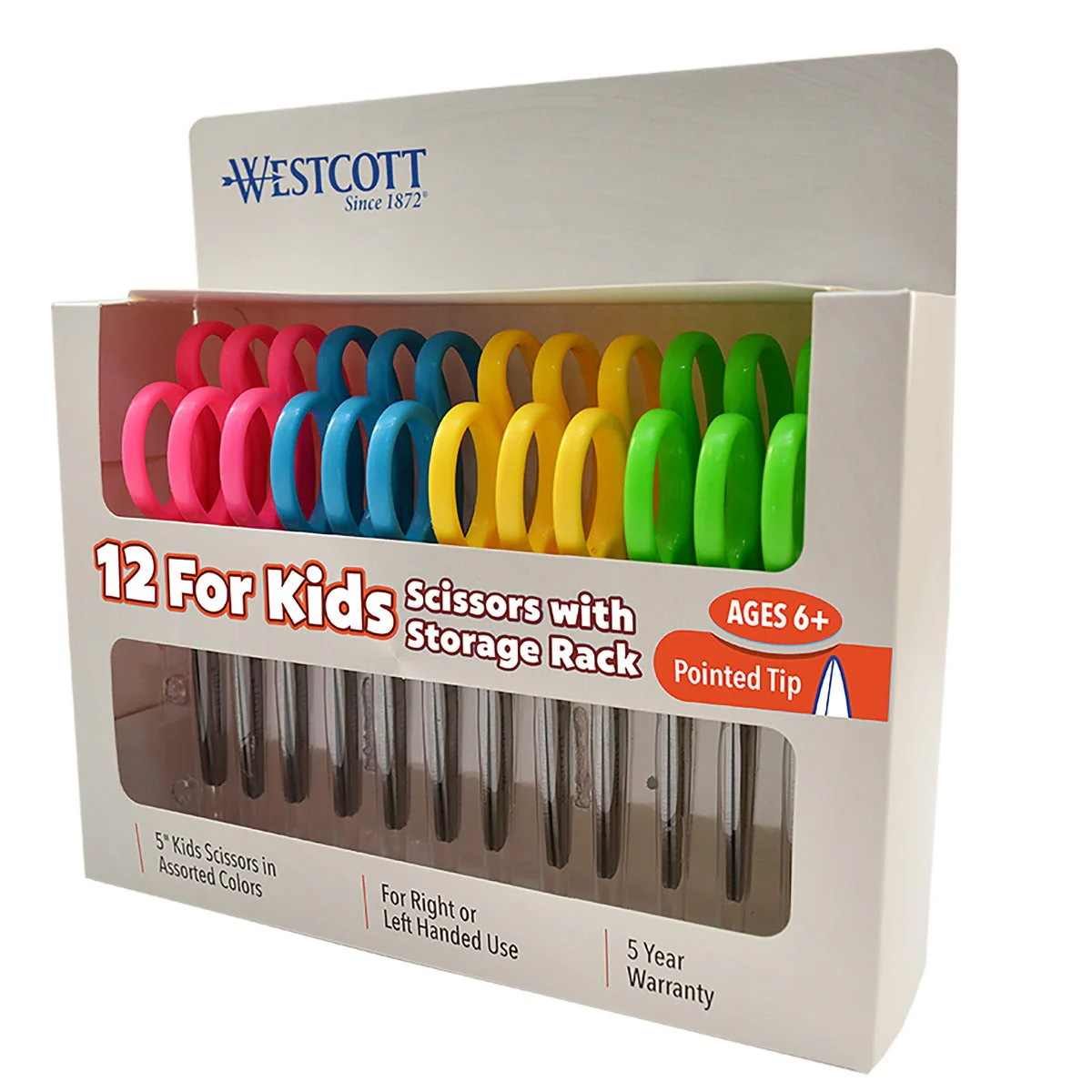 Westcott Kids 5" Scissors Pointed (12 Pack) (13141)