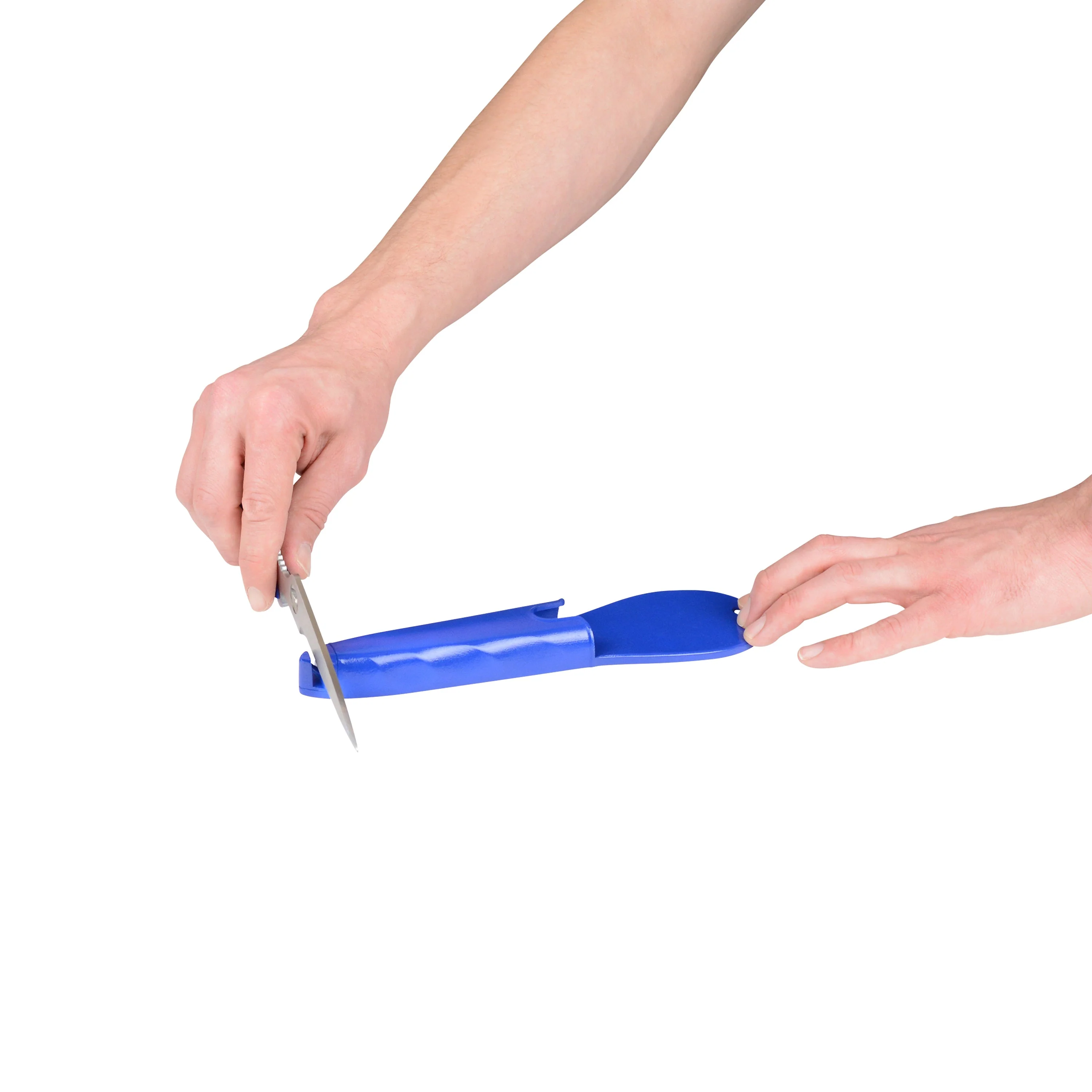 Westcott Kitchen Shear with detachable handles includes Sheath with built in Ceramic Sharpener, Blue (00861) - Image 7