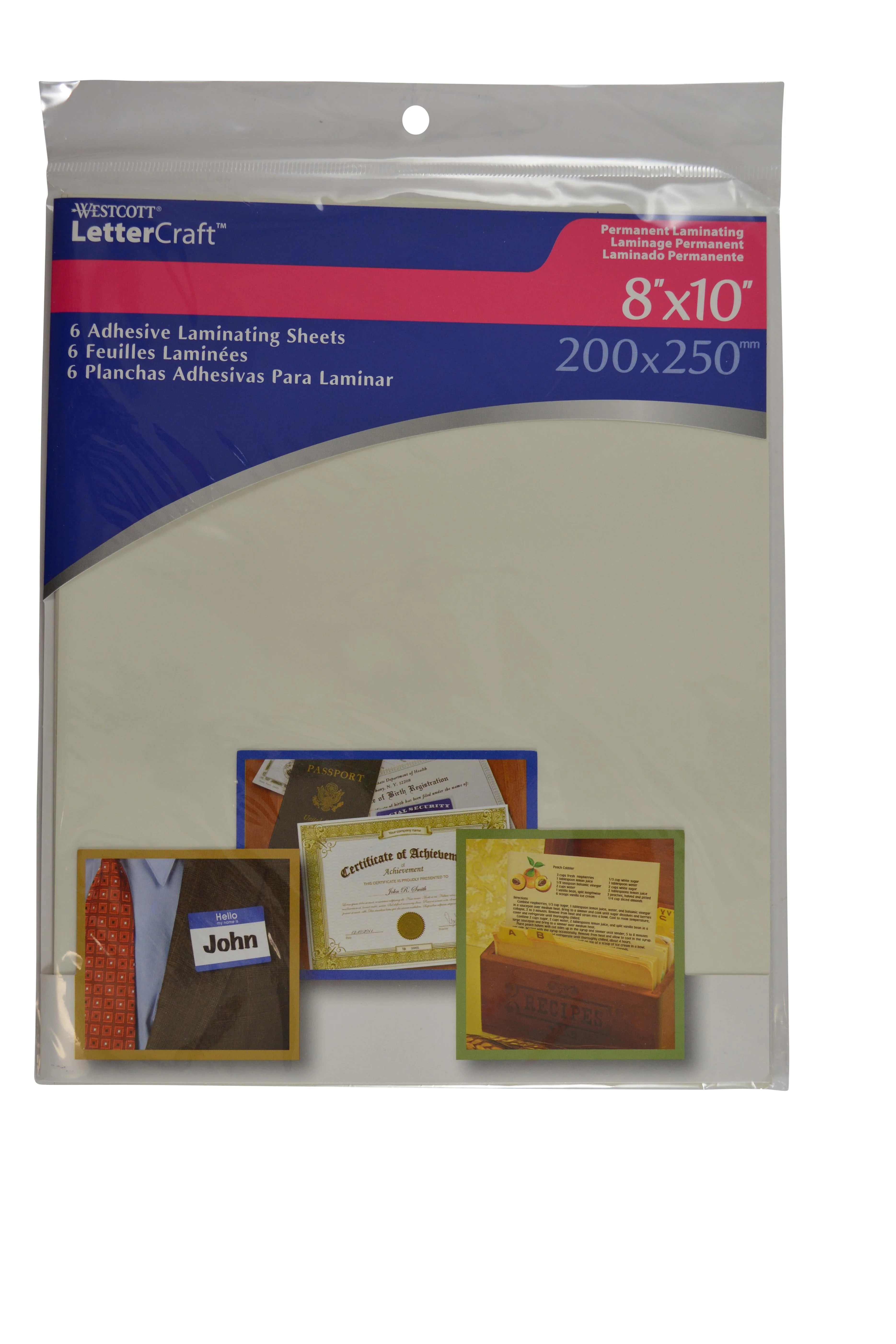 Westcott Laminating Sheets, 8 x 10", 6 Sheets (15848) - Image 3