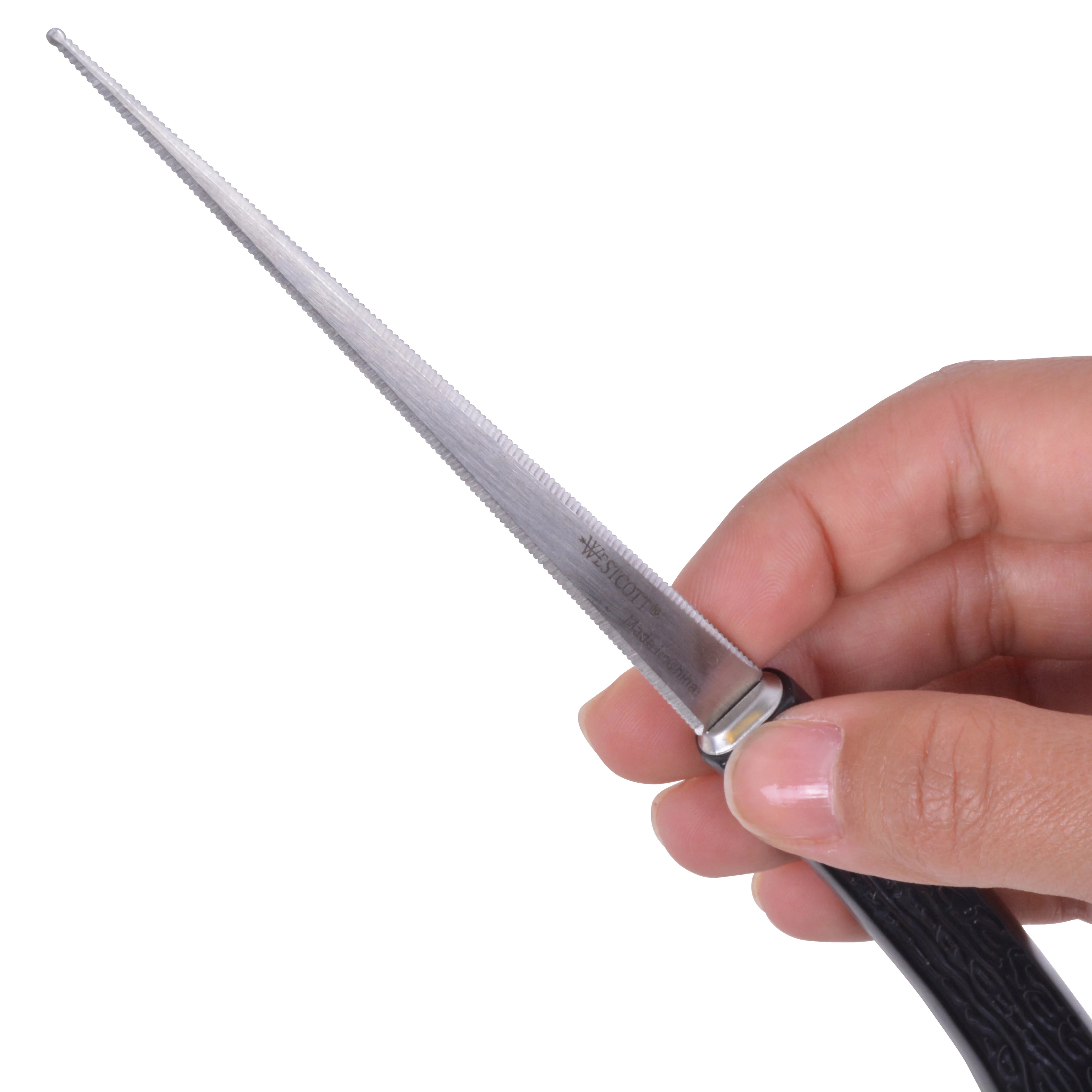 Westcott Letter Opener with Stainless Steel Serrated Blade and Plastic Handle, 8-Inch, (29380) - Image 3