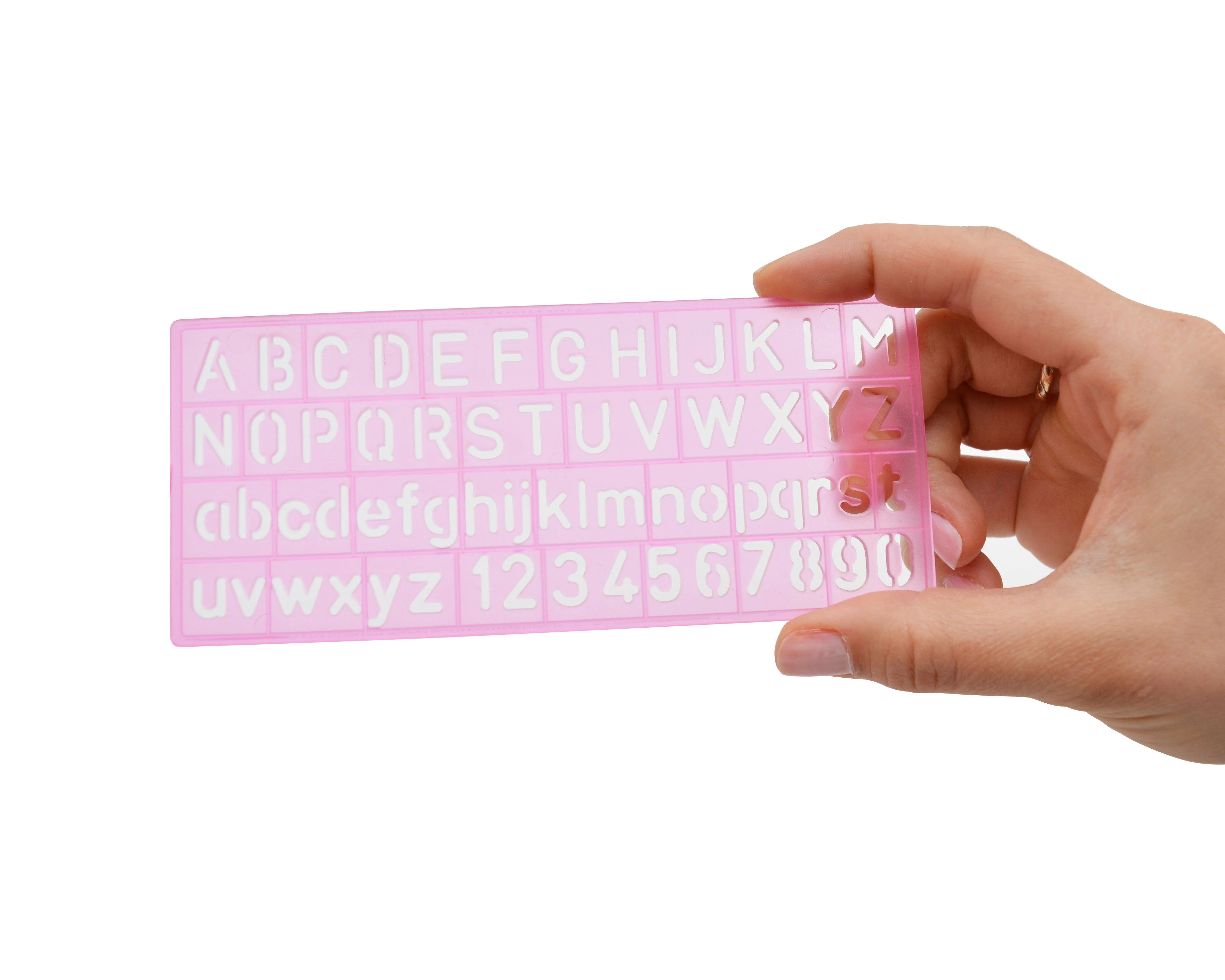 Westcott Letter Stenciling Guides (4 sizes) (02145) - Image 3