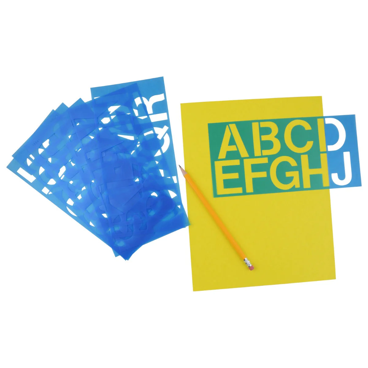 Westcott LetterCraft 2" Stencils, Helvetica Font (15841) - Image 5