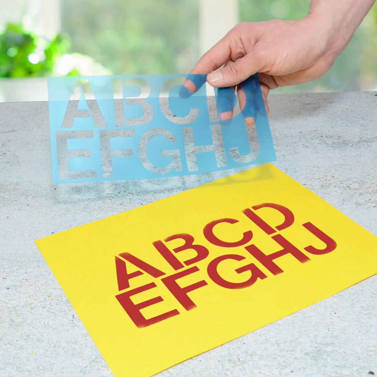 Westcott LetterCraft 2" Stencils, Helvetica Font (15841) - Image 7