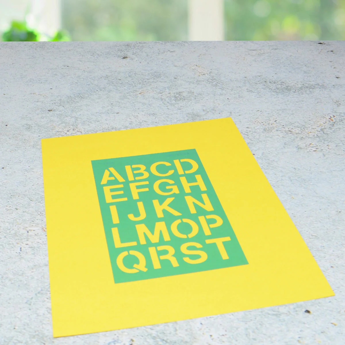 Westcott LetterCraft 3/4" and 1" Stencil, Helvetica Font (15844) - Image 4