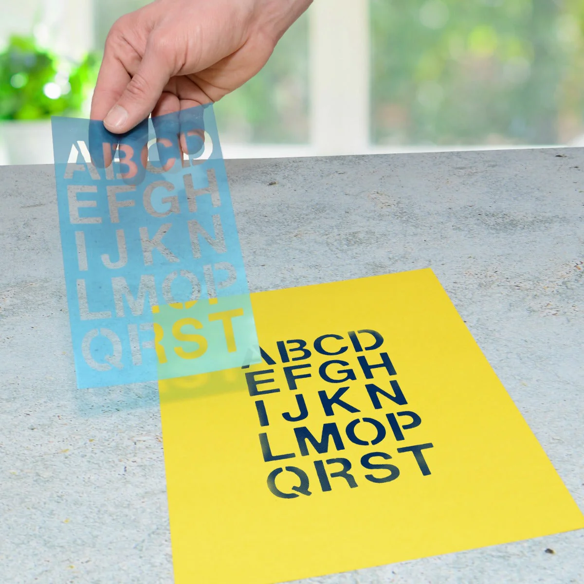 Westcott LetterCraft 3/4" and 1" Stencil, Helvetica Font (15844) - Image 5