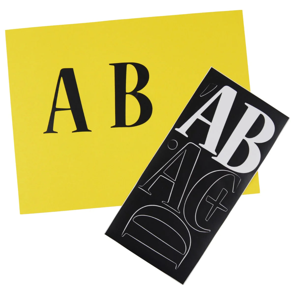 Westcott LetterCraft Permanent Vinyl Lettering Nueva 3-Inch, Black (15856) - Image 4