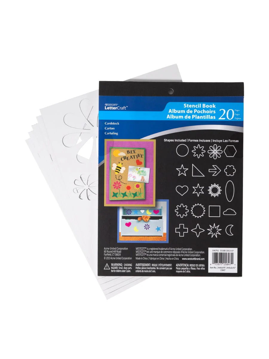 Westcott LetterCraft Stencil Book (15847-PARENT)