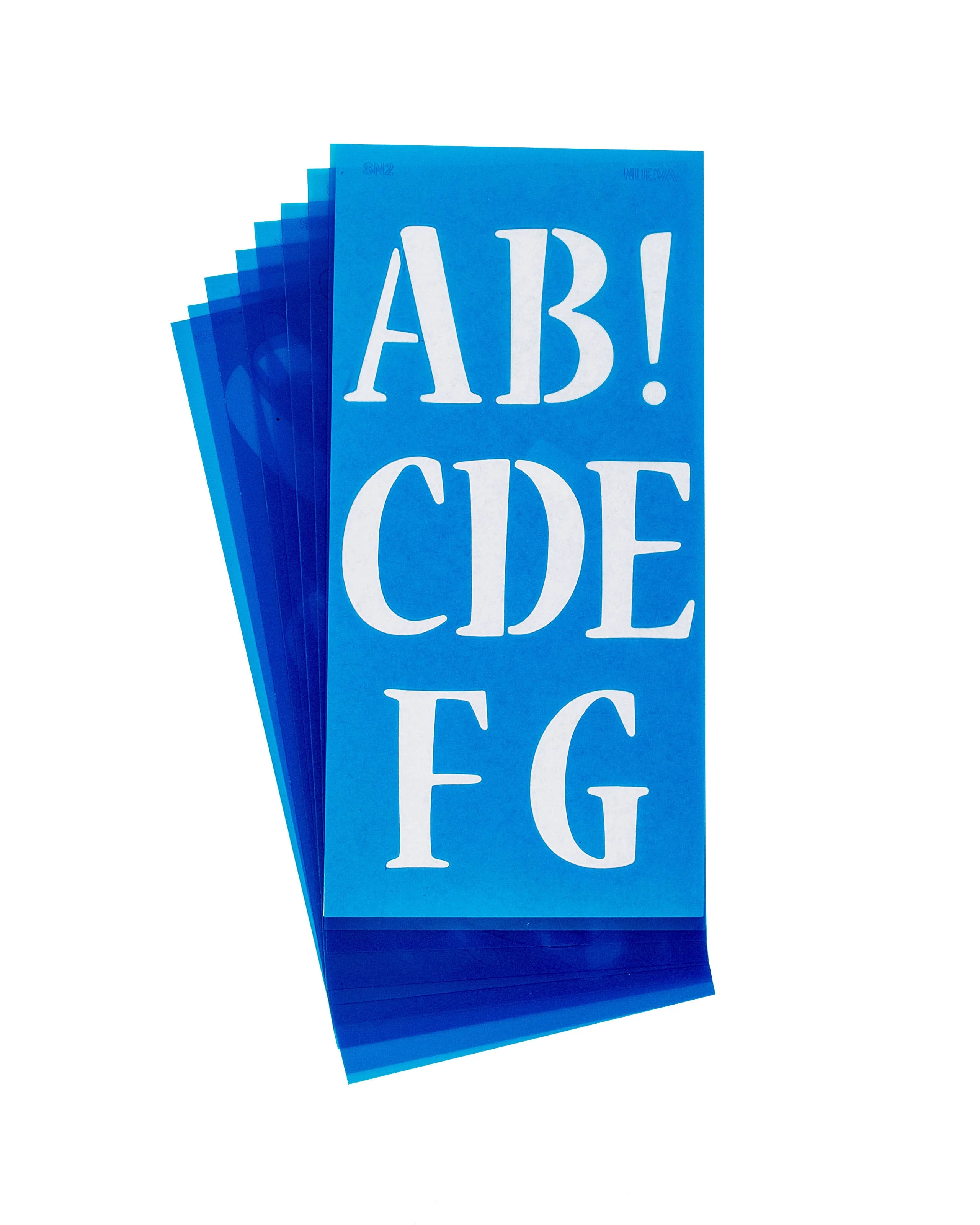 Westcott LetterCraft Stencils 2" Letters and Numbers, Nueva Font (15837)
