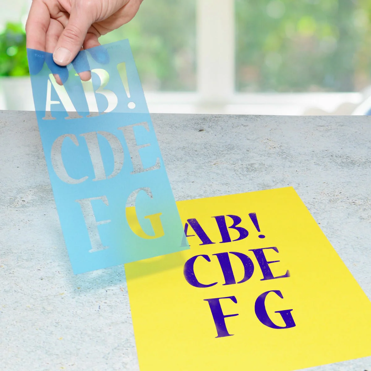 Westcott LetterCraft Stencils 2" Letters and Numbers, Nueva Font (15837) - Image 5