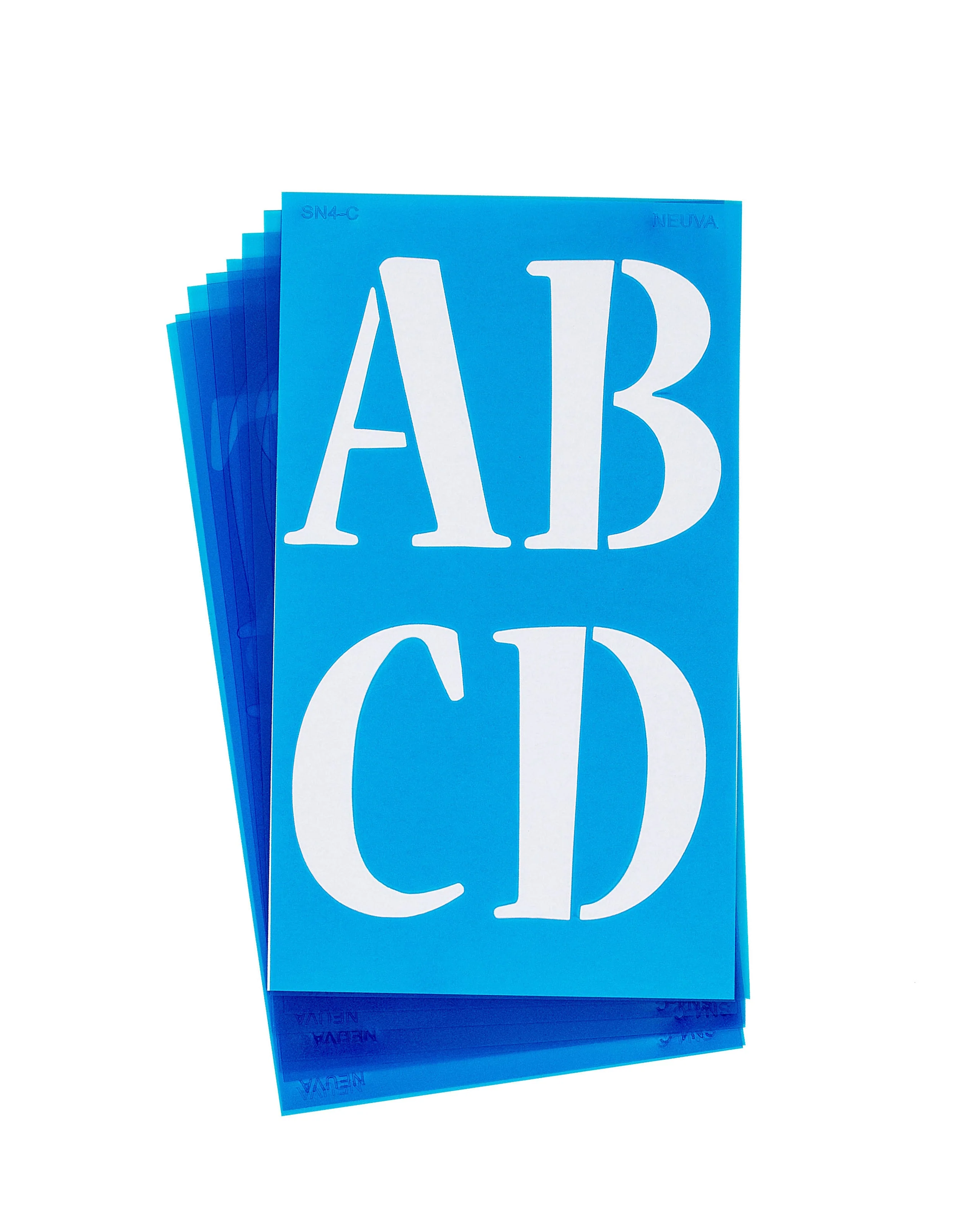 Westcott LetterCraft Stencils 4" Letters and Numbers, Nueva Font (15830)
