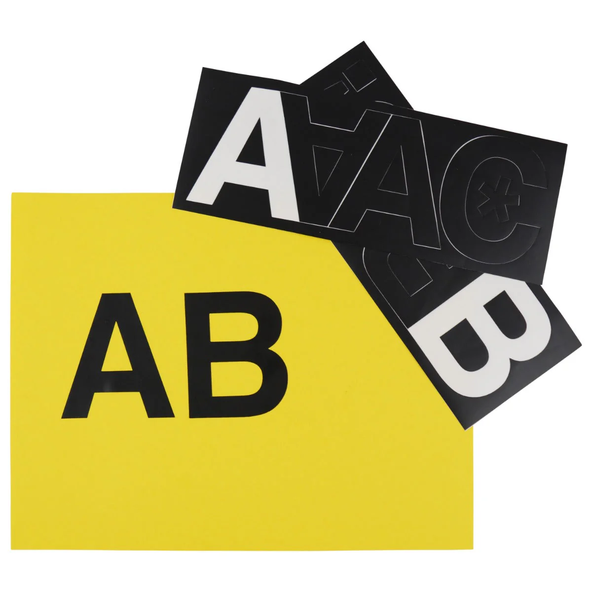 Westcott LetterCraft Removable Vinyl Letters, Black, Helvetica Font, 3-Inch Characters (15858) - Image 4