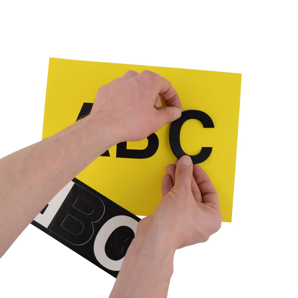 Westcott LetterCraft Removable Vinyl Letters, Black, Helvetica Font, 3-Inch Characters (15858) - Image 6
