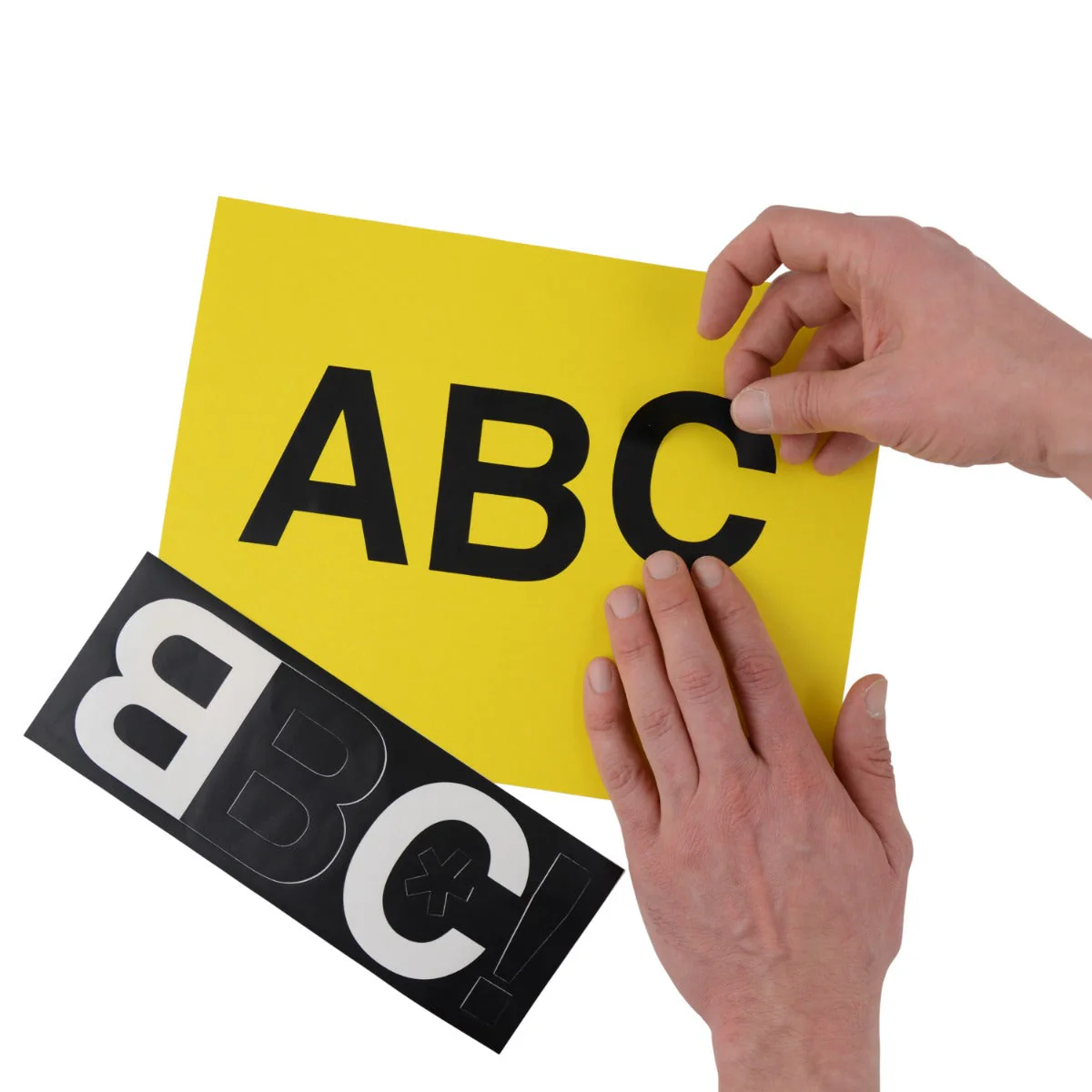 Westcott LetterCraft Removable Vinyl Letters, Black, Helvetica Font, 3-Inch Characters (15858) - Image 7