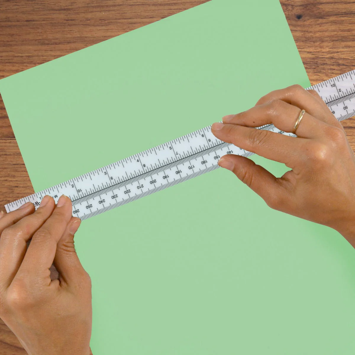 Westcott Metric/Inch Ruler, 30cm, 12", Opaque (M-109) - Image 3