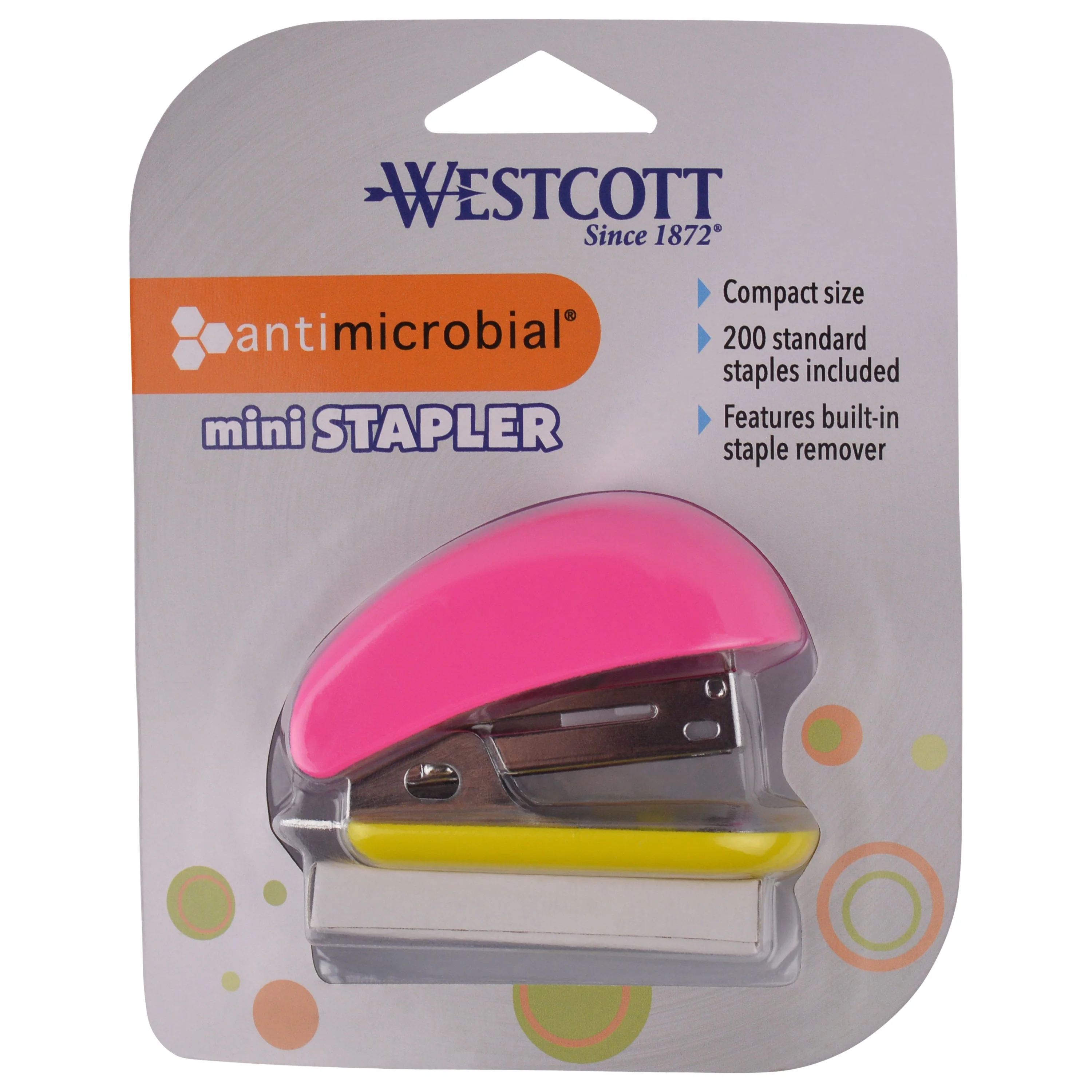 Westcott Mini Anti-Microbial Stapler with Staples, Assorted Colors (14218-PARENT) - Image 6