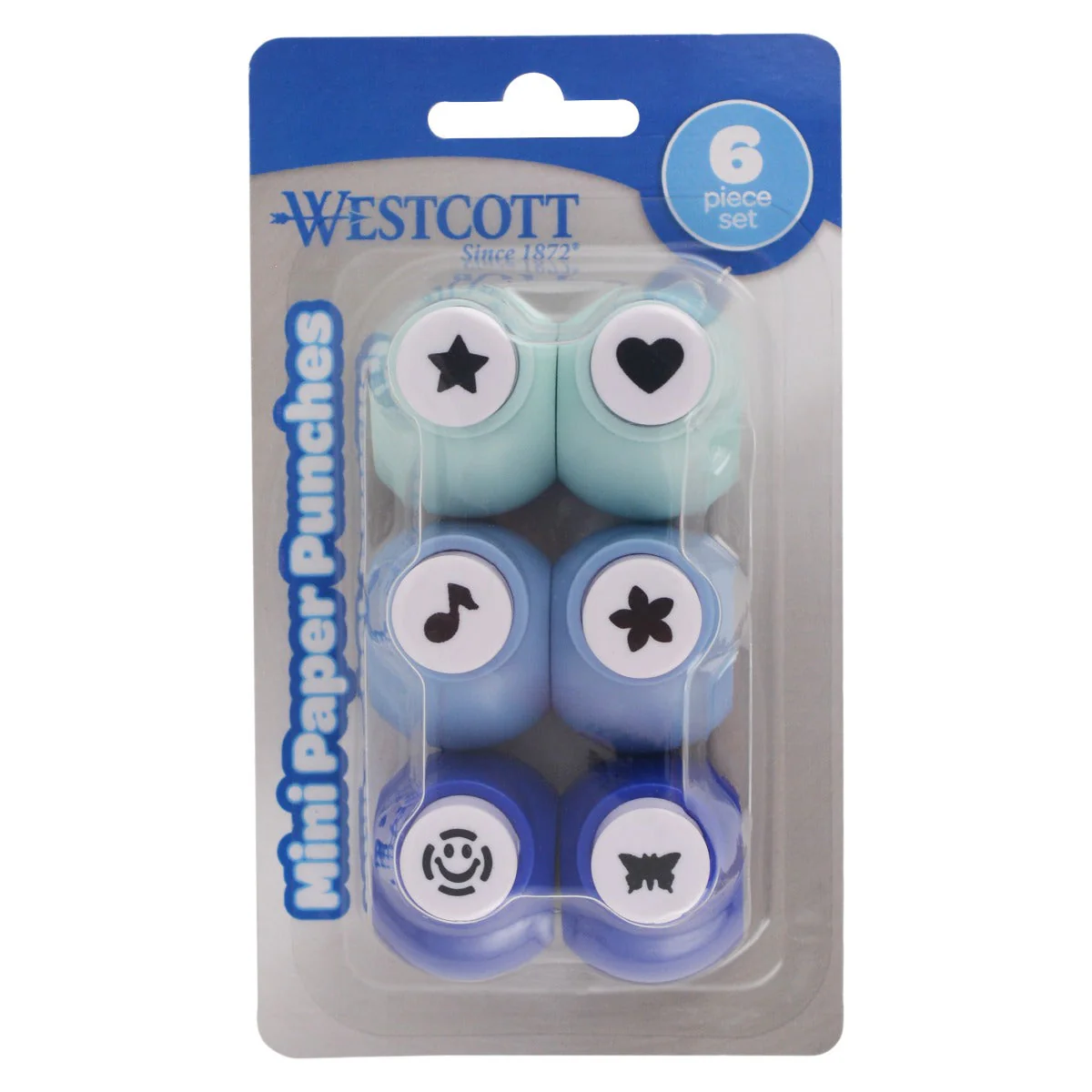 Westcott Mini Paper Punches, Set of 6 (00590-PARENT) - Image 2