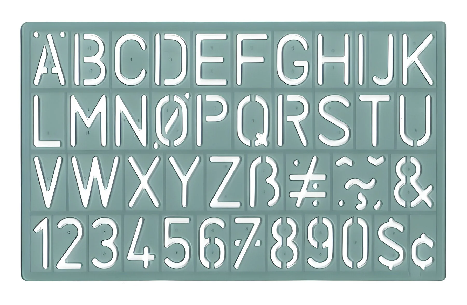 Westcott Alphabet and Number Lettering Guide (KT-30)