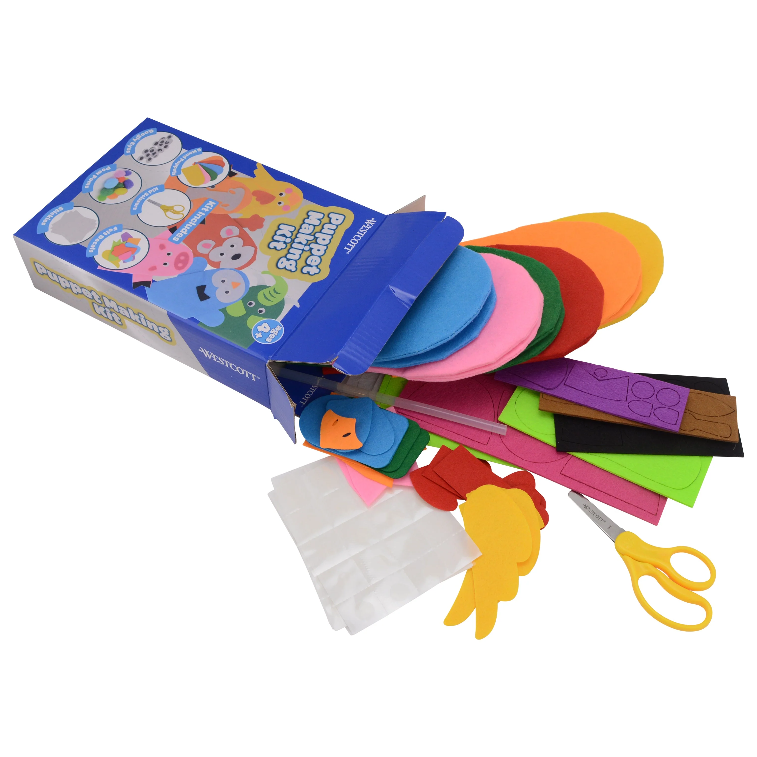 Westcott Puppet Making Kit for Kids, 6 Project Sets (00982-PARENT) - Image 6