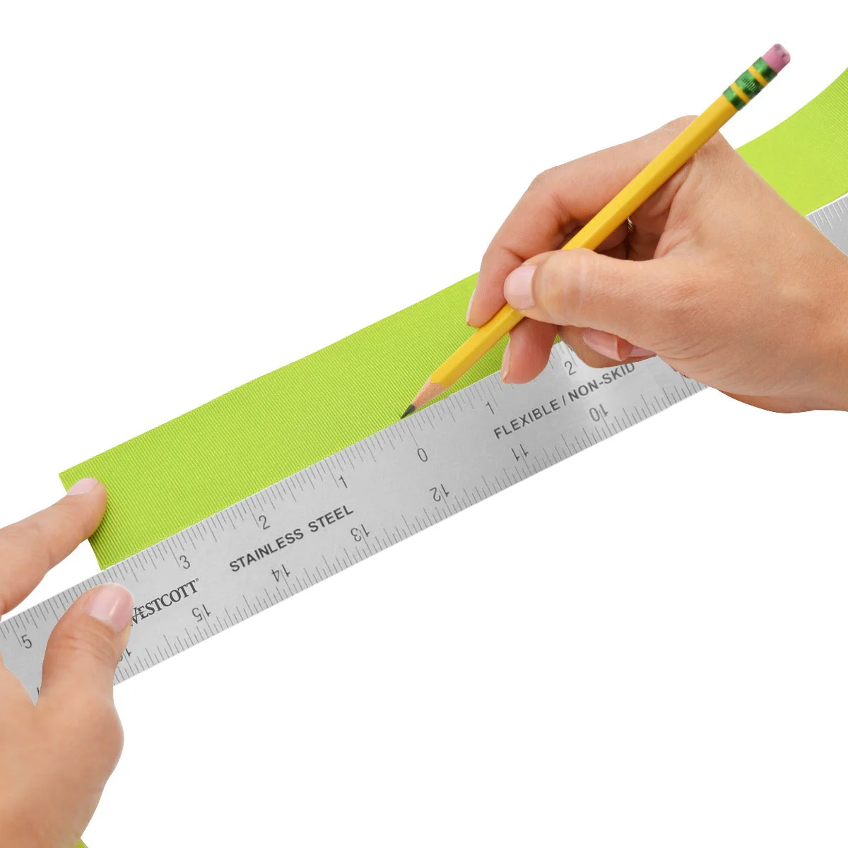 Westcott Stainless Steel Ruler, Zero Center, 24" (ZC-24) - Image 2