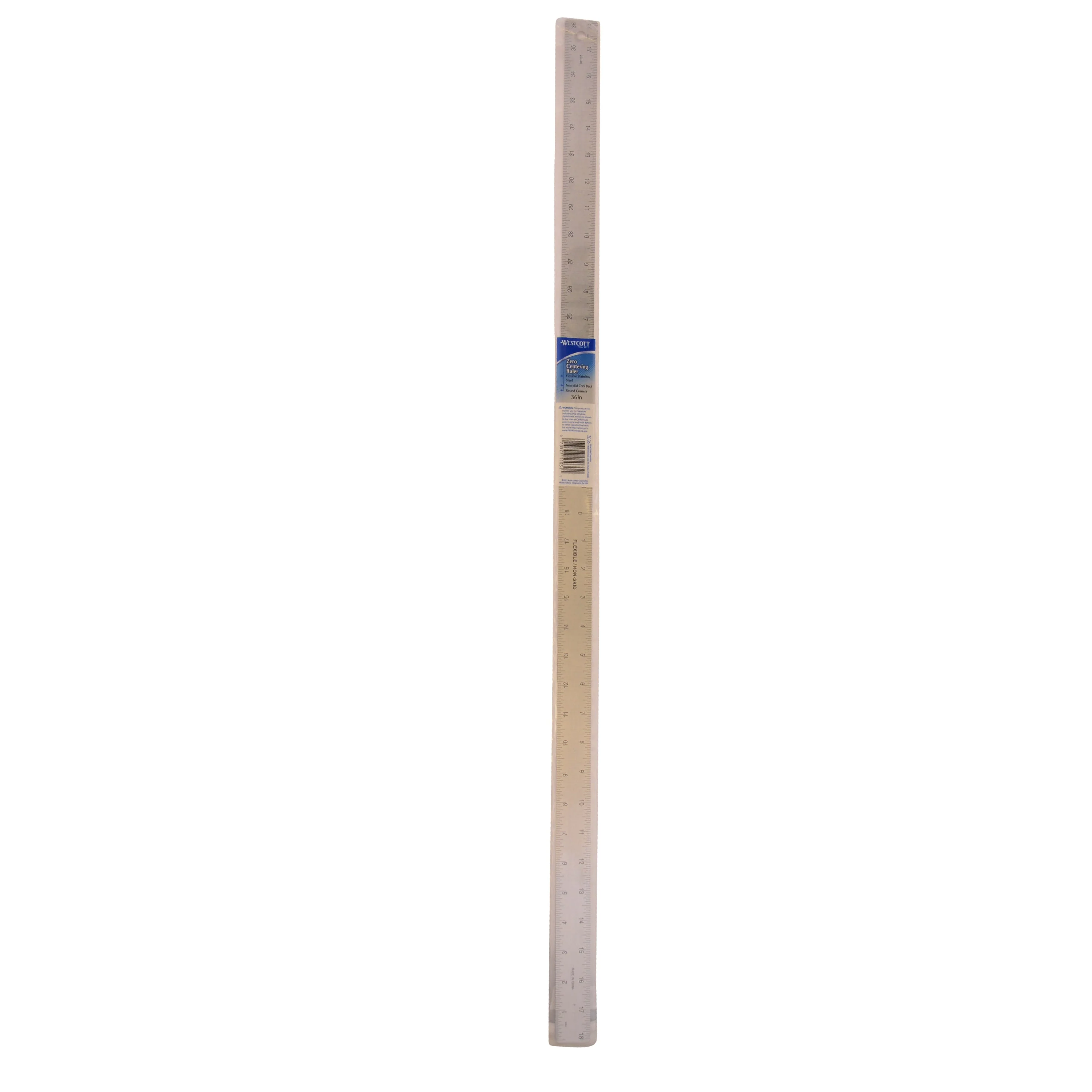Westcott Stainless Steel Ruler, Zero Center, 36" (ZC-36) - Image 10