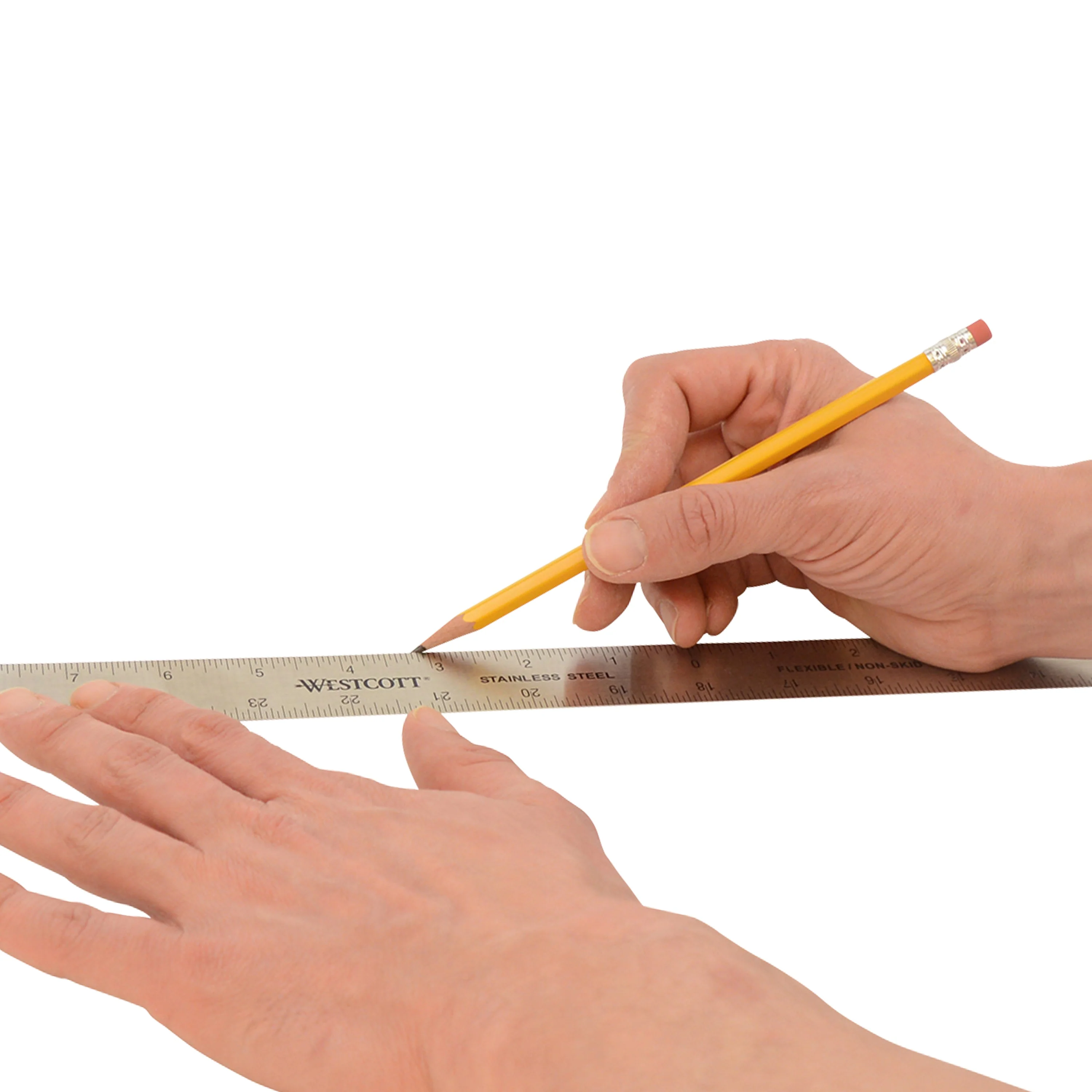 Westcott Stainless Steel Ruler, Zero Center, 36" (ZC-36) - Image 4