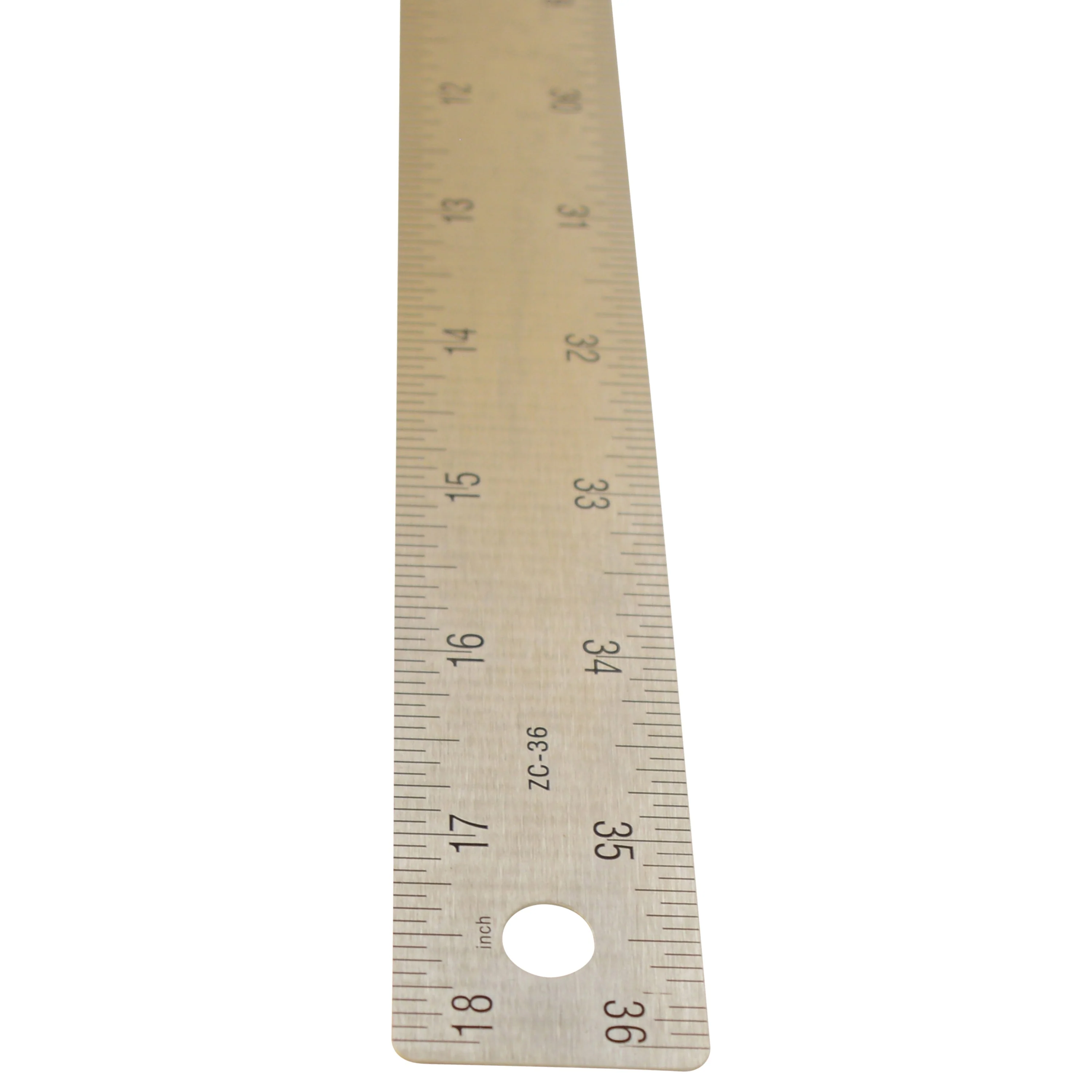 Westcott Stainless Steel Ruler, Zero Center, 36" (ZC-36) - Image 7