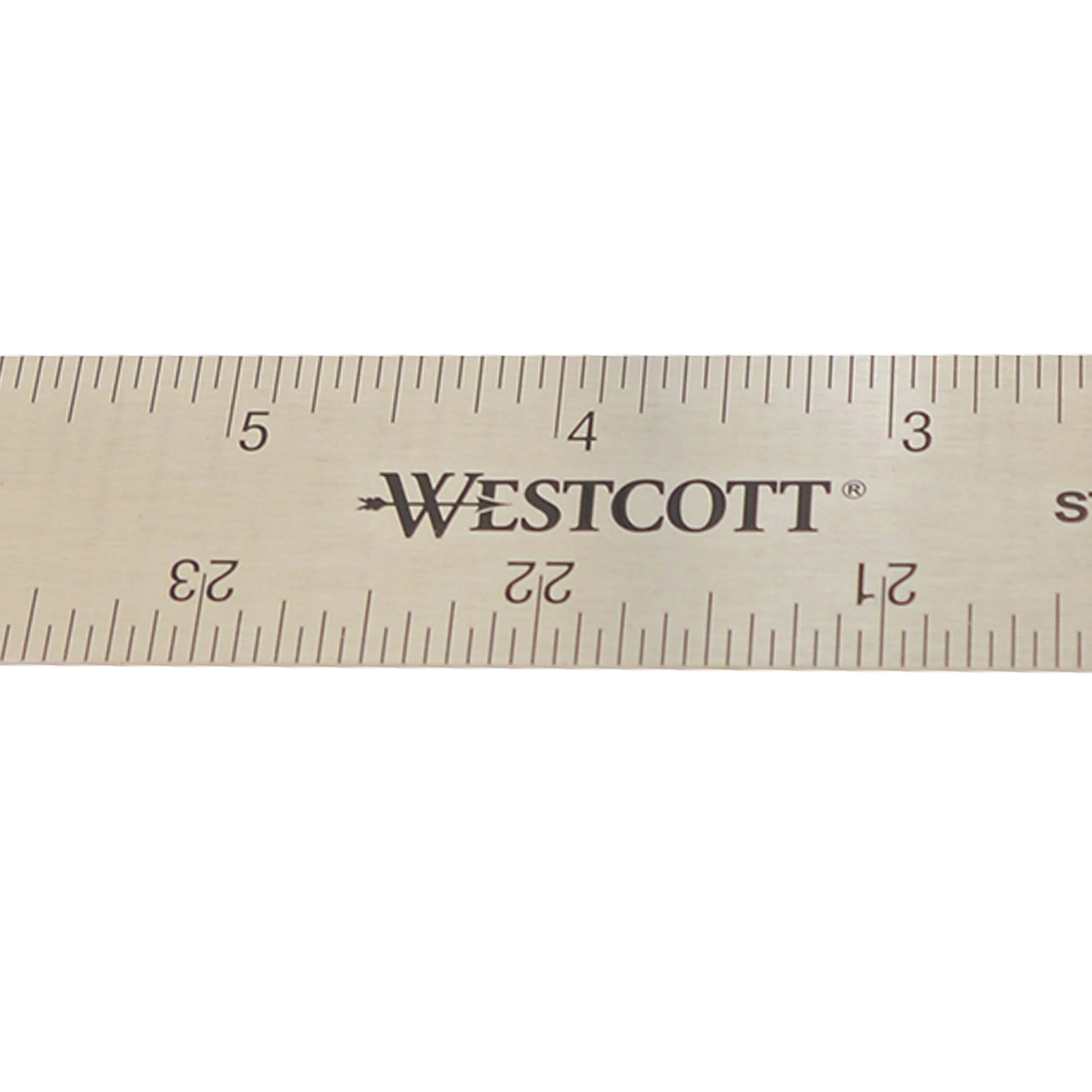 Westcott Stainless Steel Ruler, Zero Center, 36" (ZC-36) - Image 9