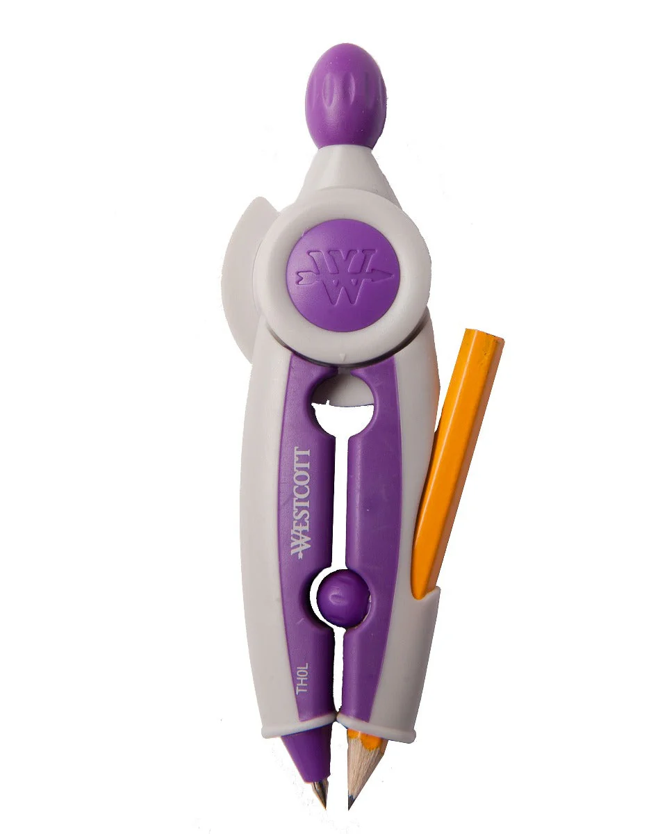Westcott Student Soft Touch School Compass With Anti-Microbial Protection, Assorted Colors (14377) - Image 4