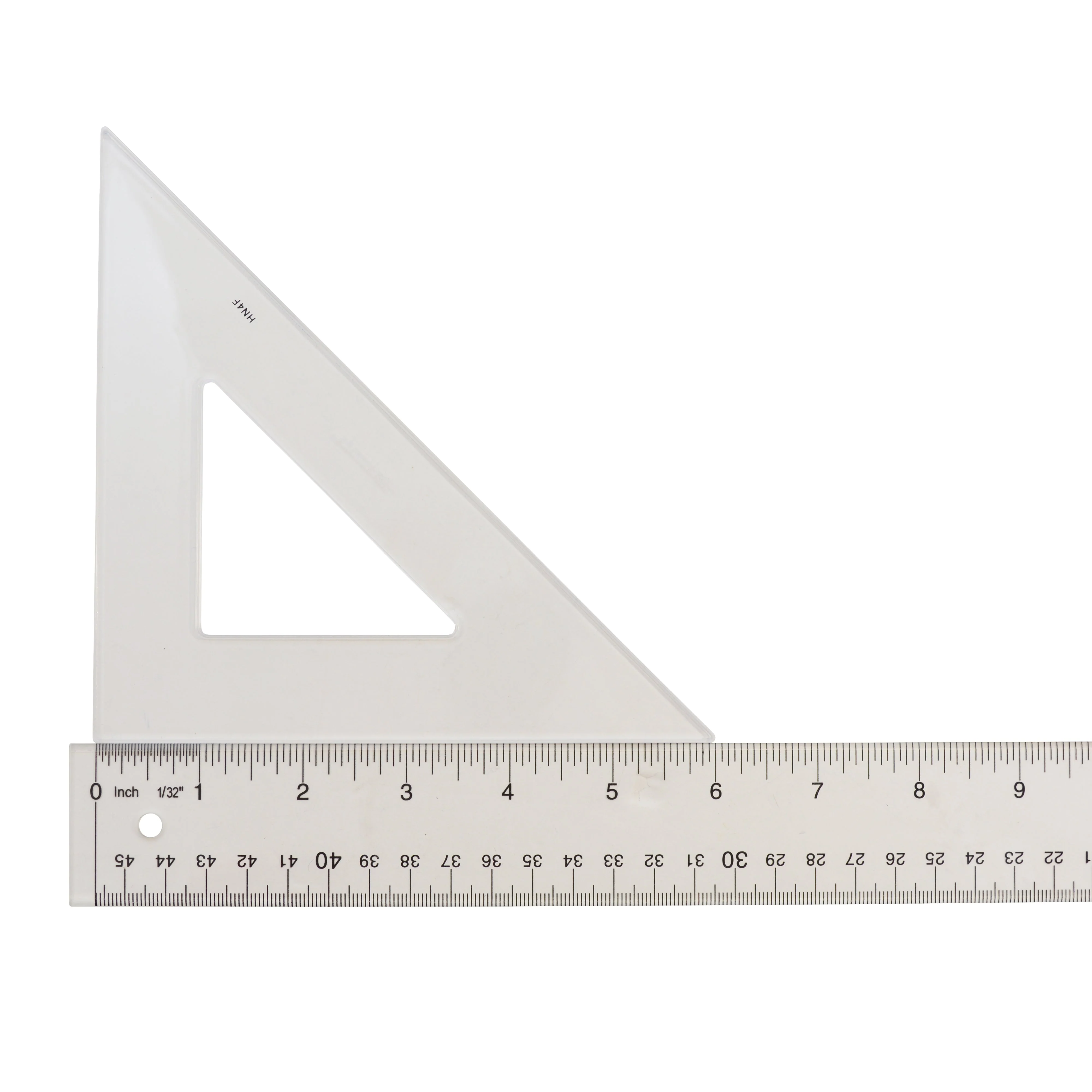 Westcott Styrene Triangle, 6", 45/90 Degree, Transparent (S450-6)