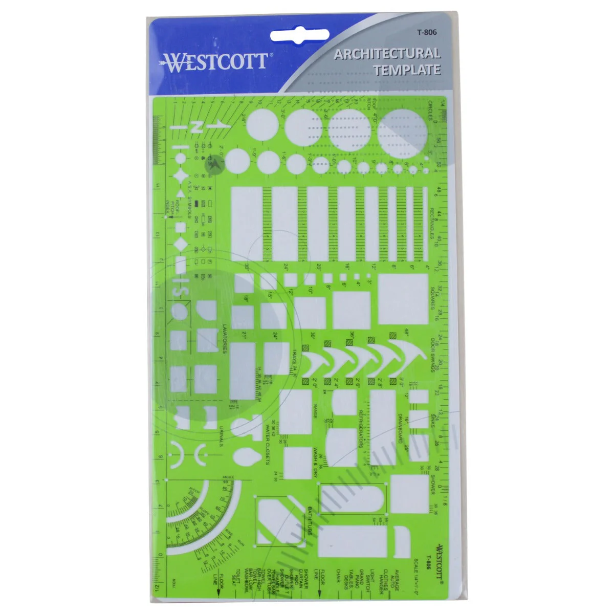 Westcott Architectural Drawing Template (T-806) - Image 2