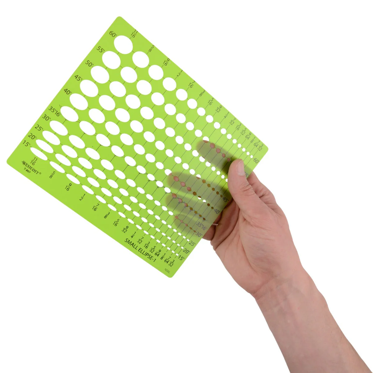 Westcott Small Ellipse Template #1 (T-807) - Image 7