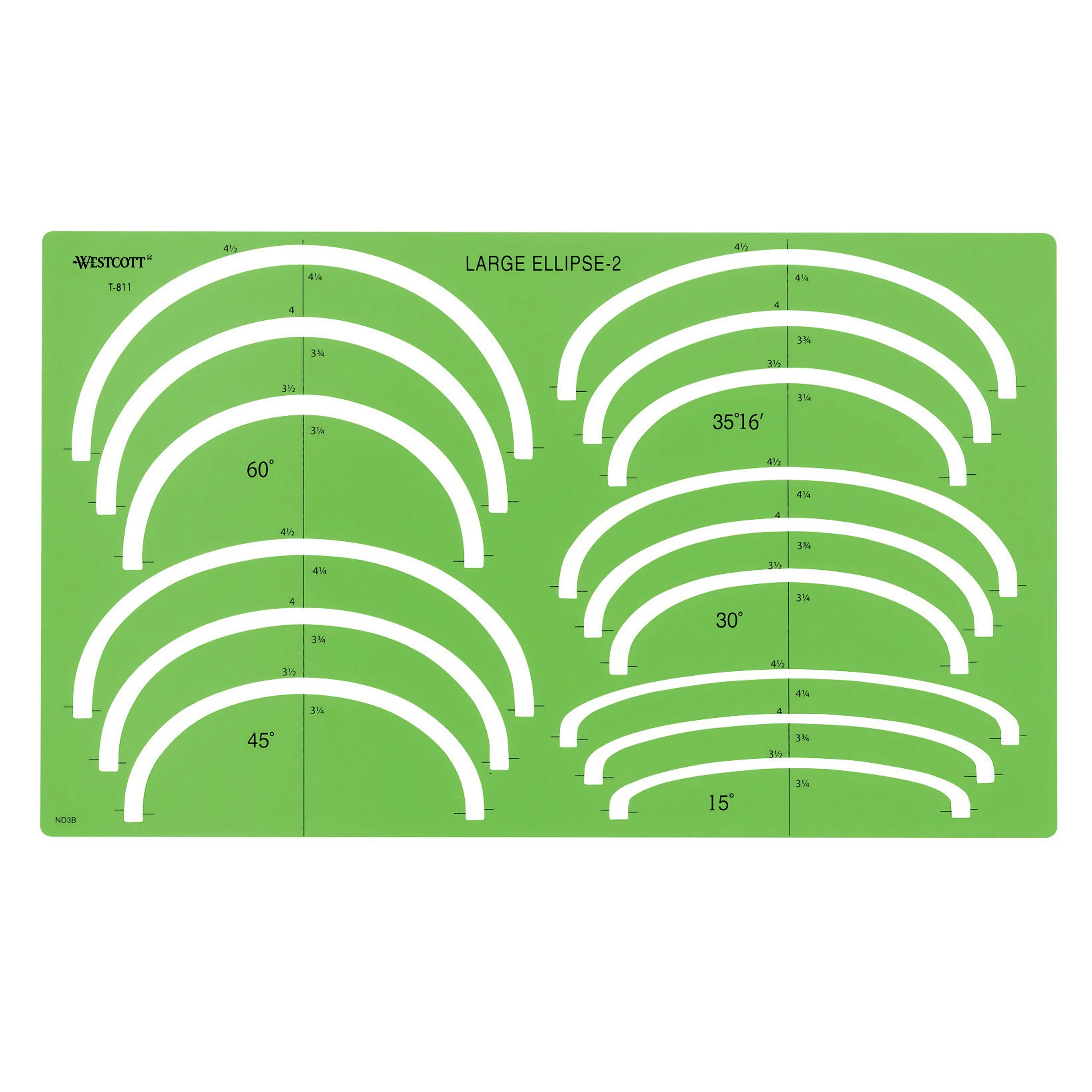 Westcott Large Ellipse Template #2 (T-811)