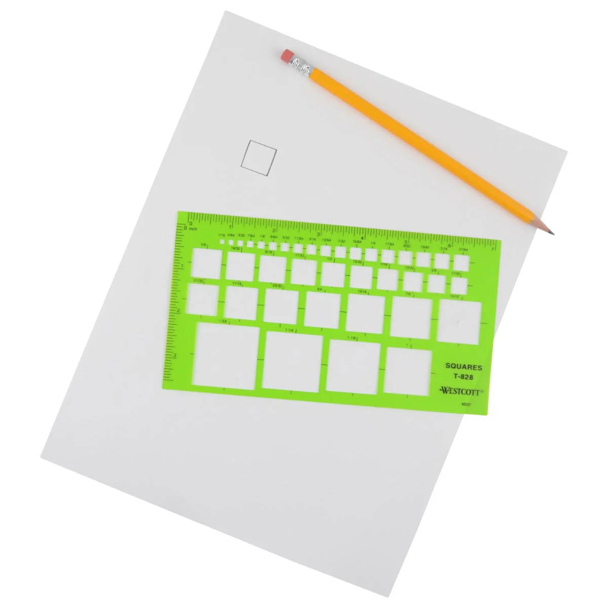 Westcott Technical Squares Drawing and Drafting Template (T-828) - Image 4