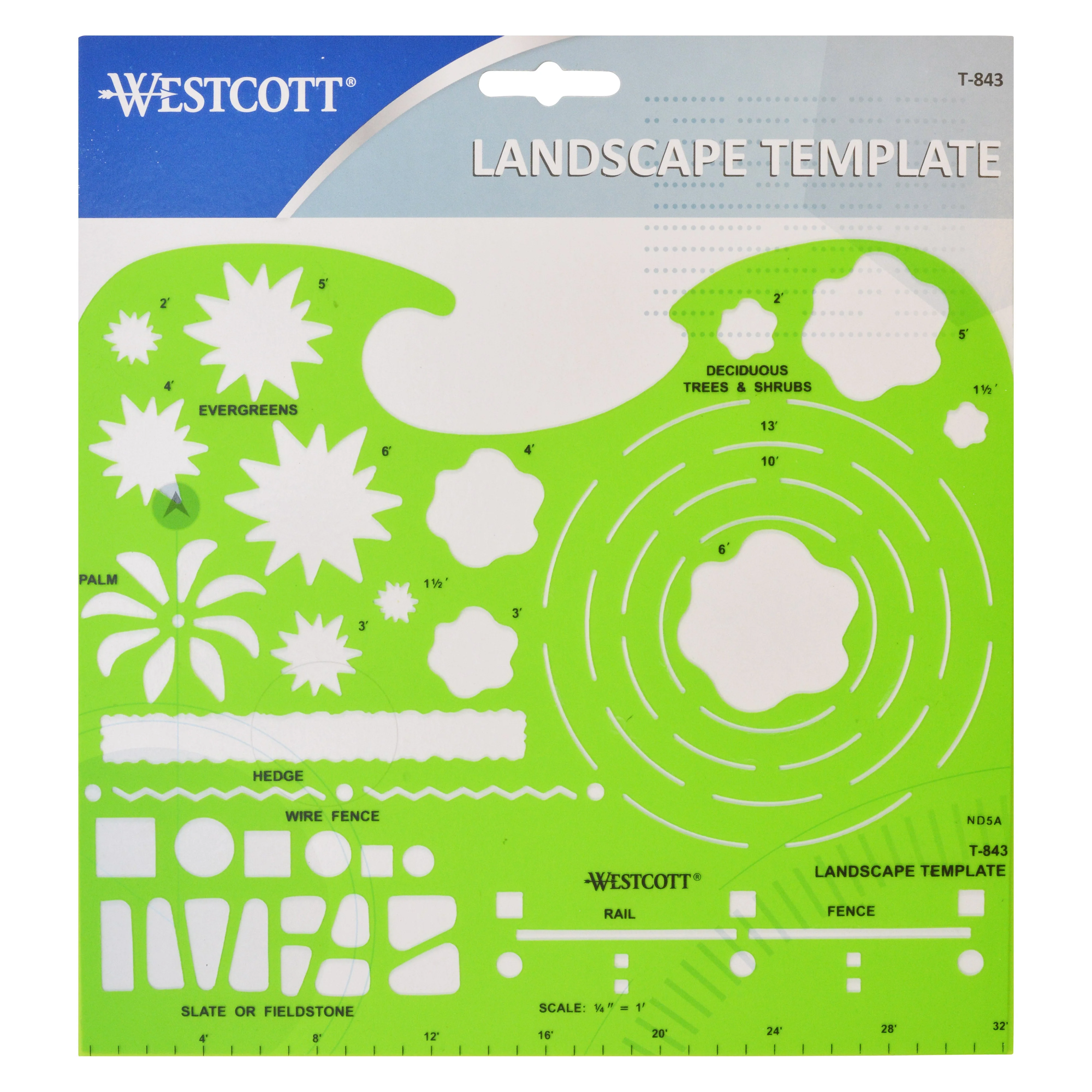 Westcott Technical Drawing Template (T-843) - Image 2