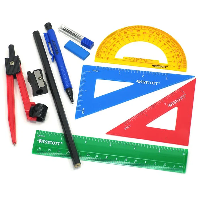 Westcott Ten Piece Math Tool Kit (14552) - Image 2