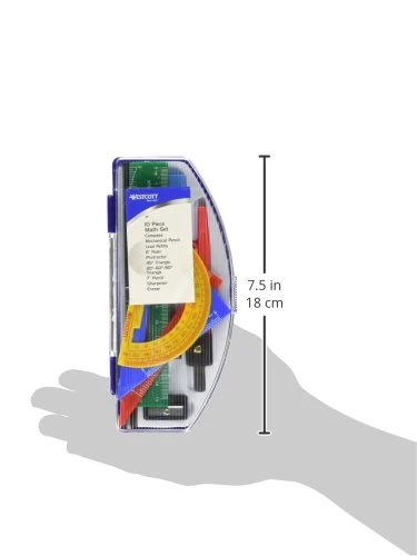 Westcott Ten Piece Math Tool Kit (14552) - Image 3