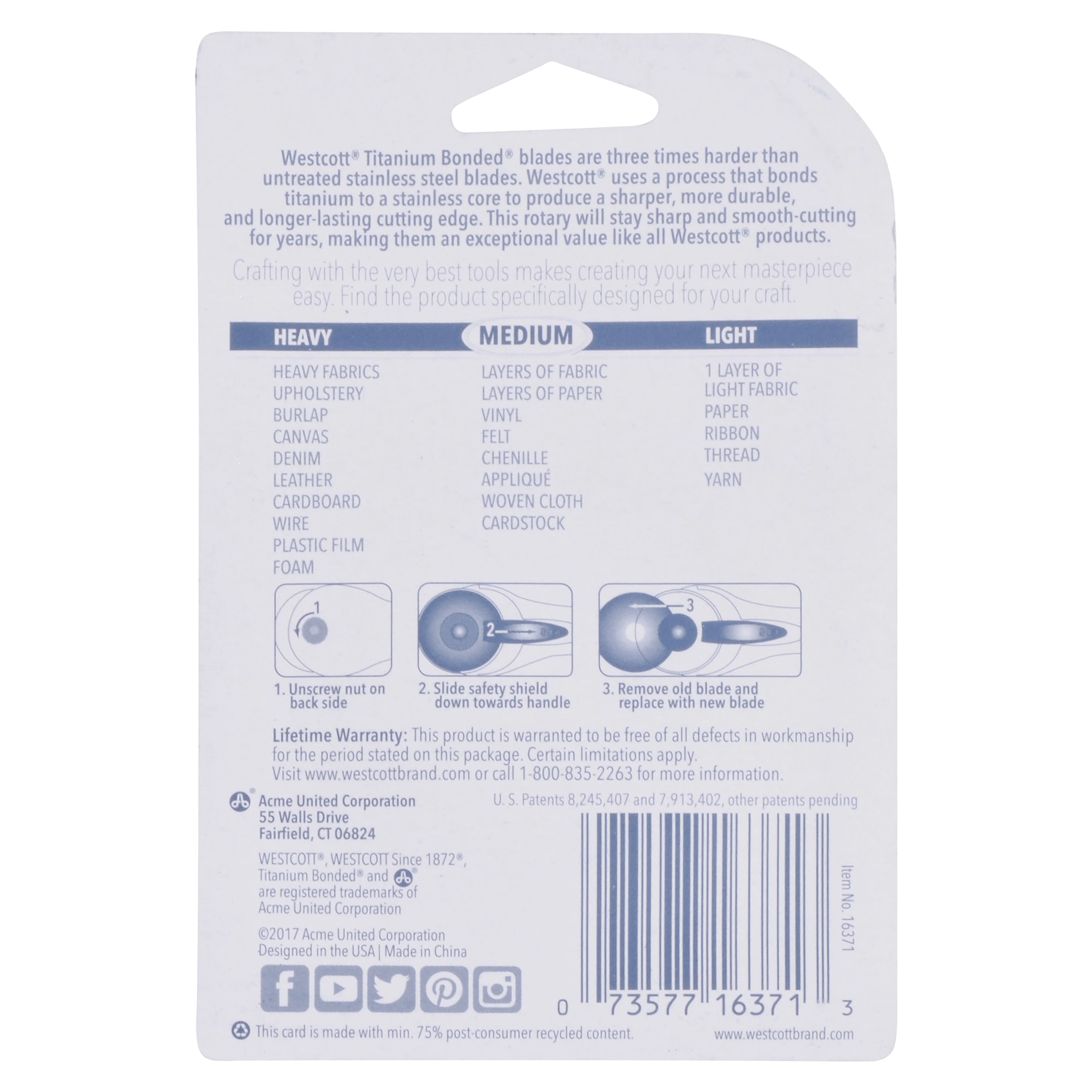 Westcott Titanium Bonded 45mm Rotary Cutter (16370) - Image 4