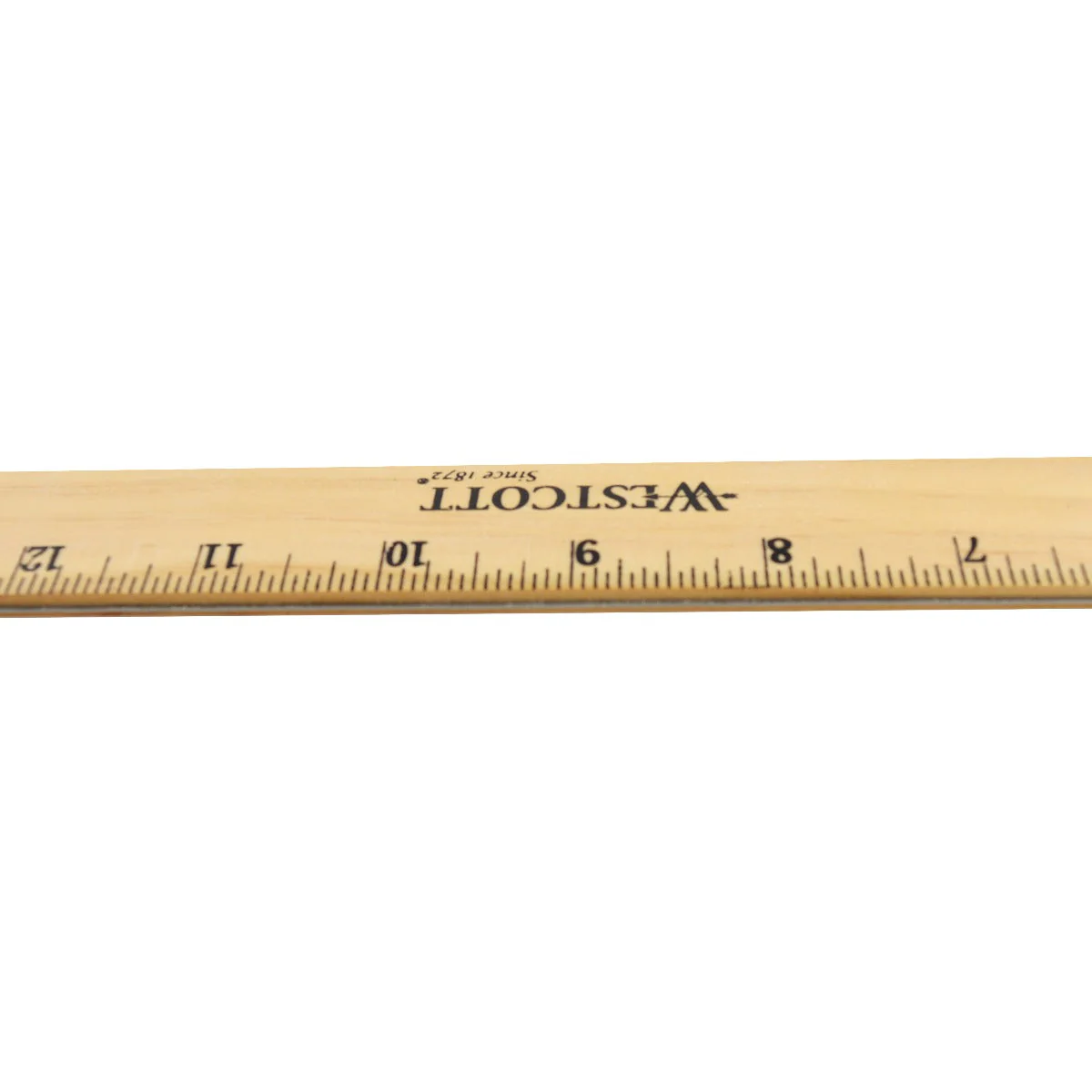 Westcott Wood Ruler with Single Metal Edge, 18" (05018) - Image 3