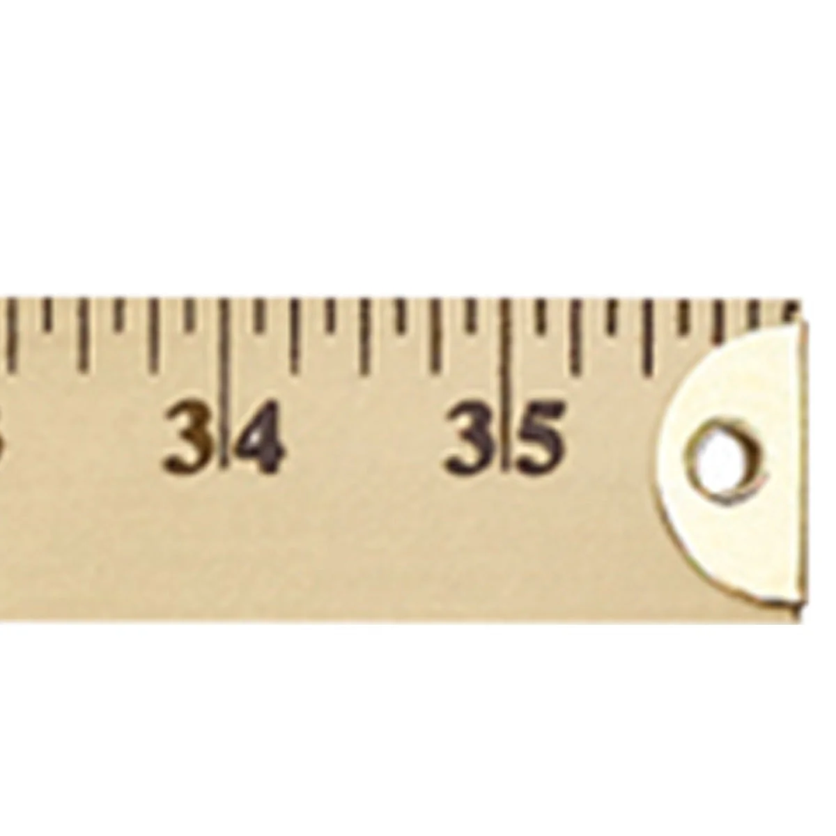 Westcott Wooden Yardstick with Hang Hole and Brass Ends, Clear Lacquer Finish (10425) - Image 5